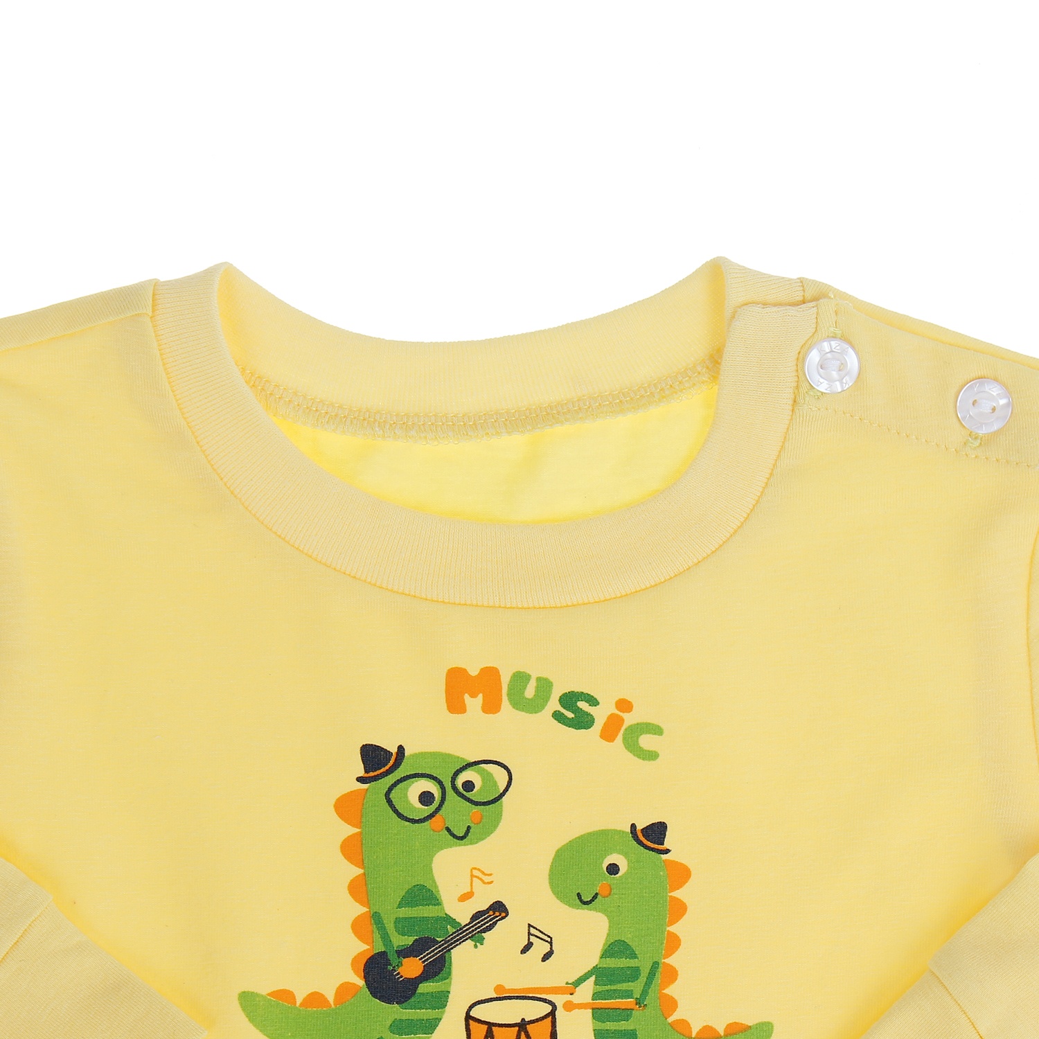 Áo sơ sinh cài vai tay dài Kiza (Vàng) hình 3