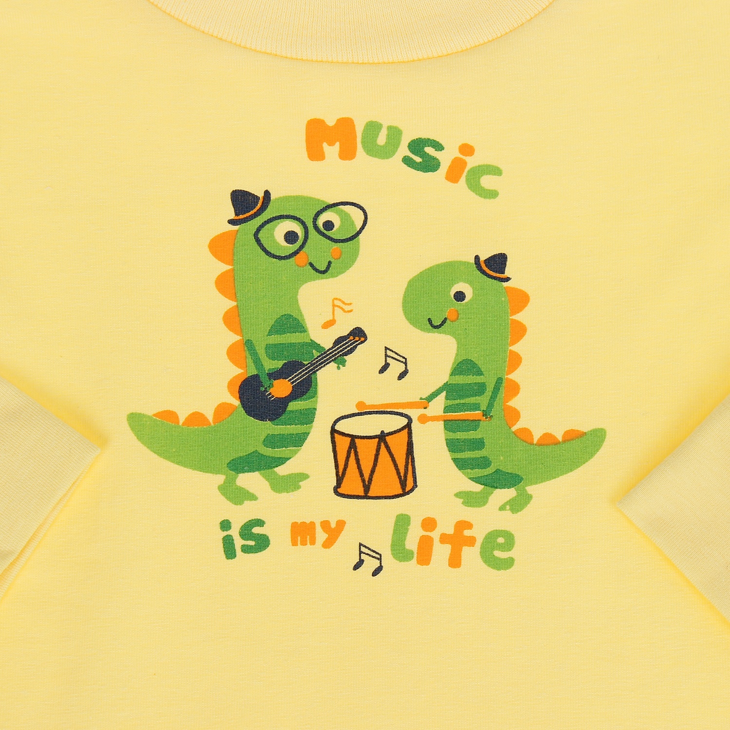 Áo sơ sinh cài vai tay dài Kiza (Vàng) hình 4