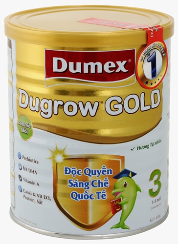 Sữa bột Dumex Dugrow Gold số 3 400gr hình 1
