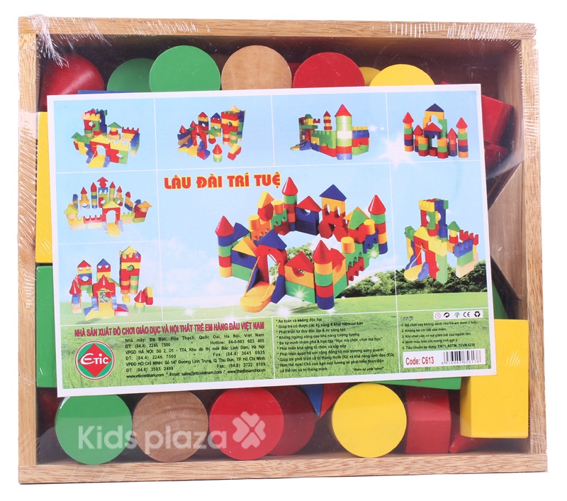 Đồ chơi gỗ lâu đài trí tuệ hình 1