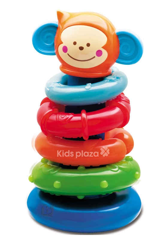 Đồ chơi tháp khỉ con ném vòng Bkids hình 1
