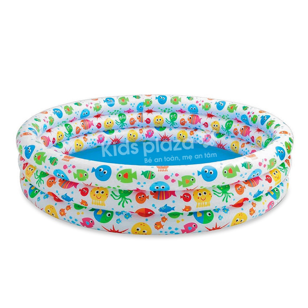 Bể bơi 3 tầng in hình cá - Intex 56440 hình 1