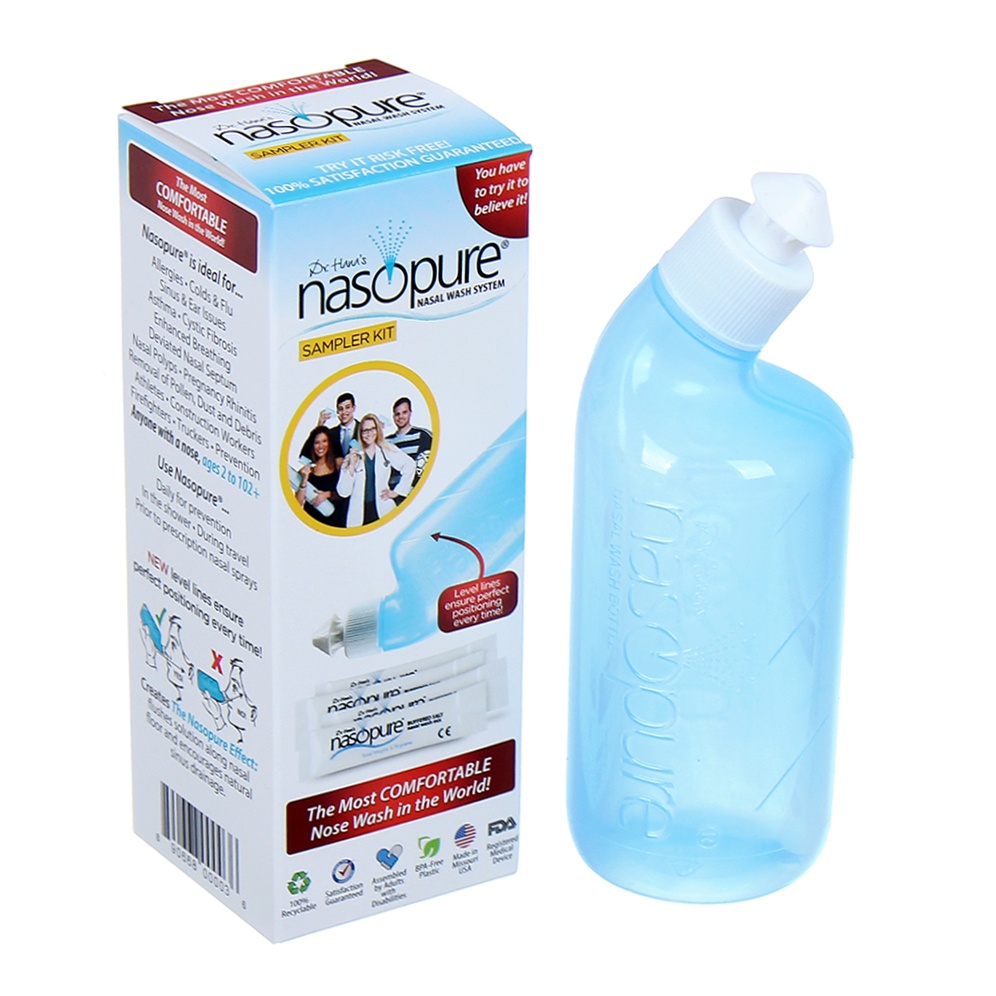 Bình rửa mũi Nasopure USA 240ml Bình rửa mũi Nasopure USA 240ml hình 1