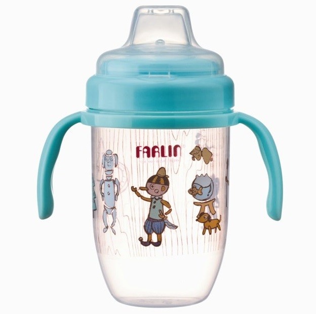 Cốc tập uống Gulu Gulu có đầu mút silicone (240cc) AET-012-B hình 1