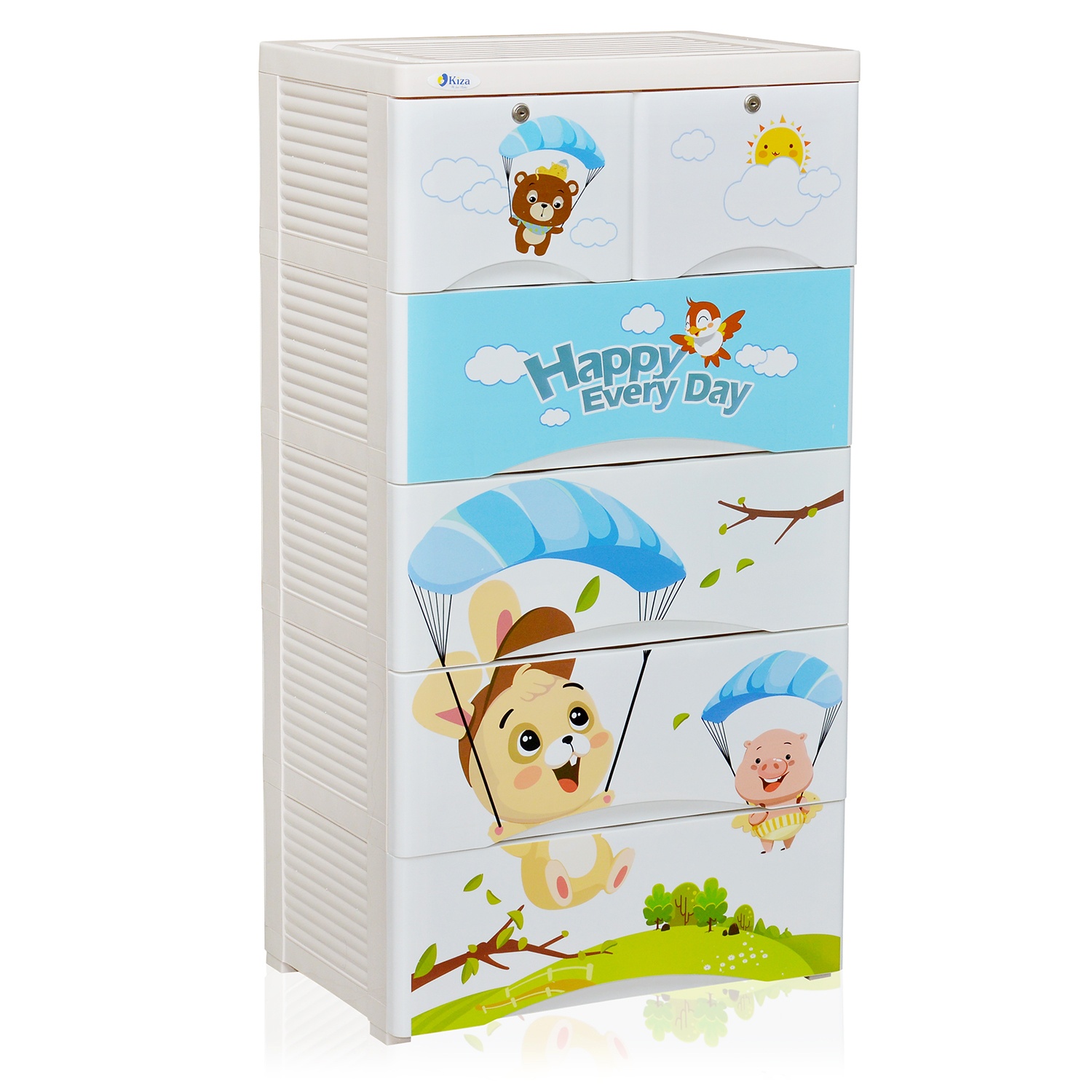 Tủ nhựa Kiza 5 tầng 6 ngăn hình 5