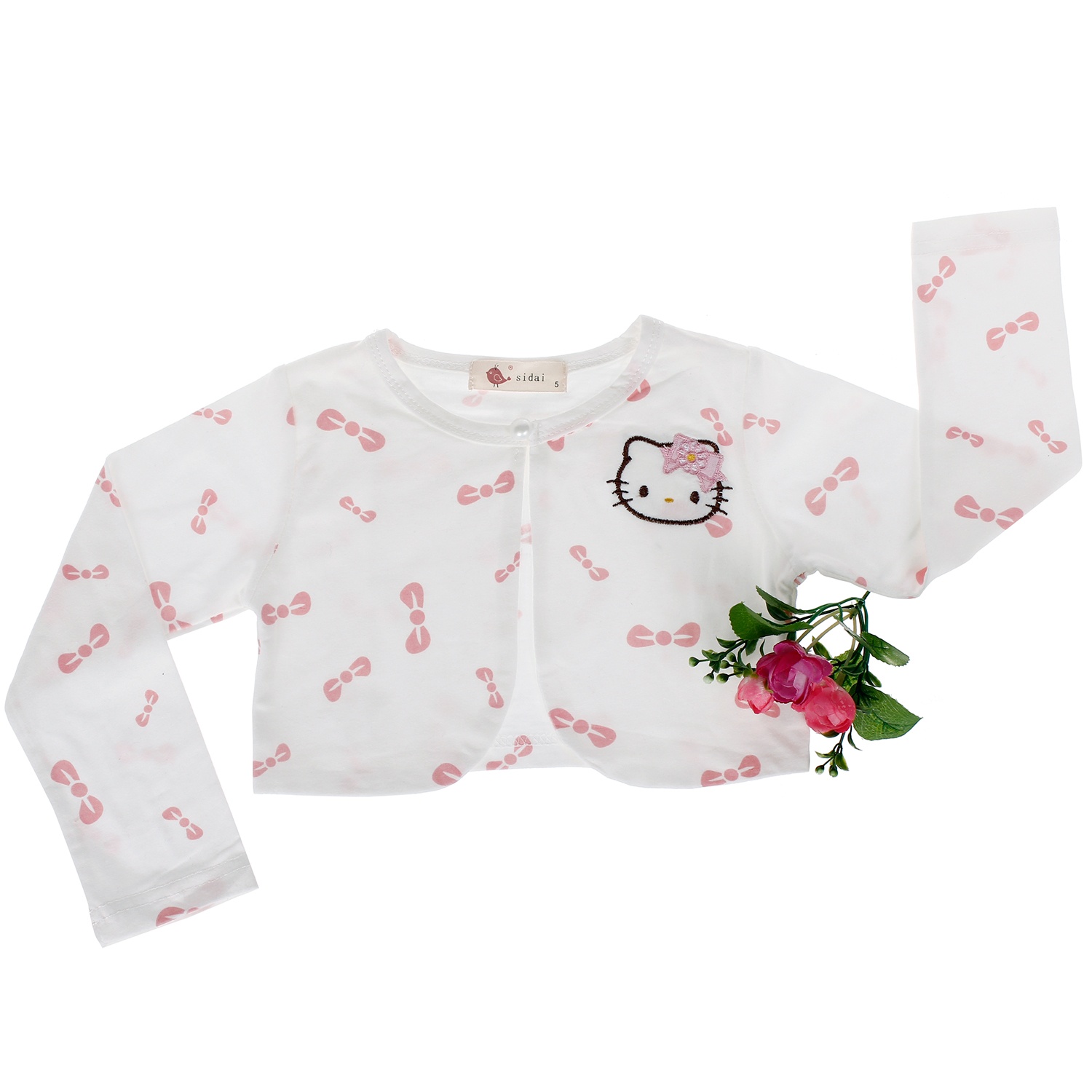 Áo dài choàng dập Kitty 6397 hình 1