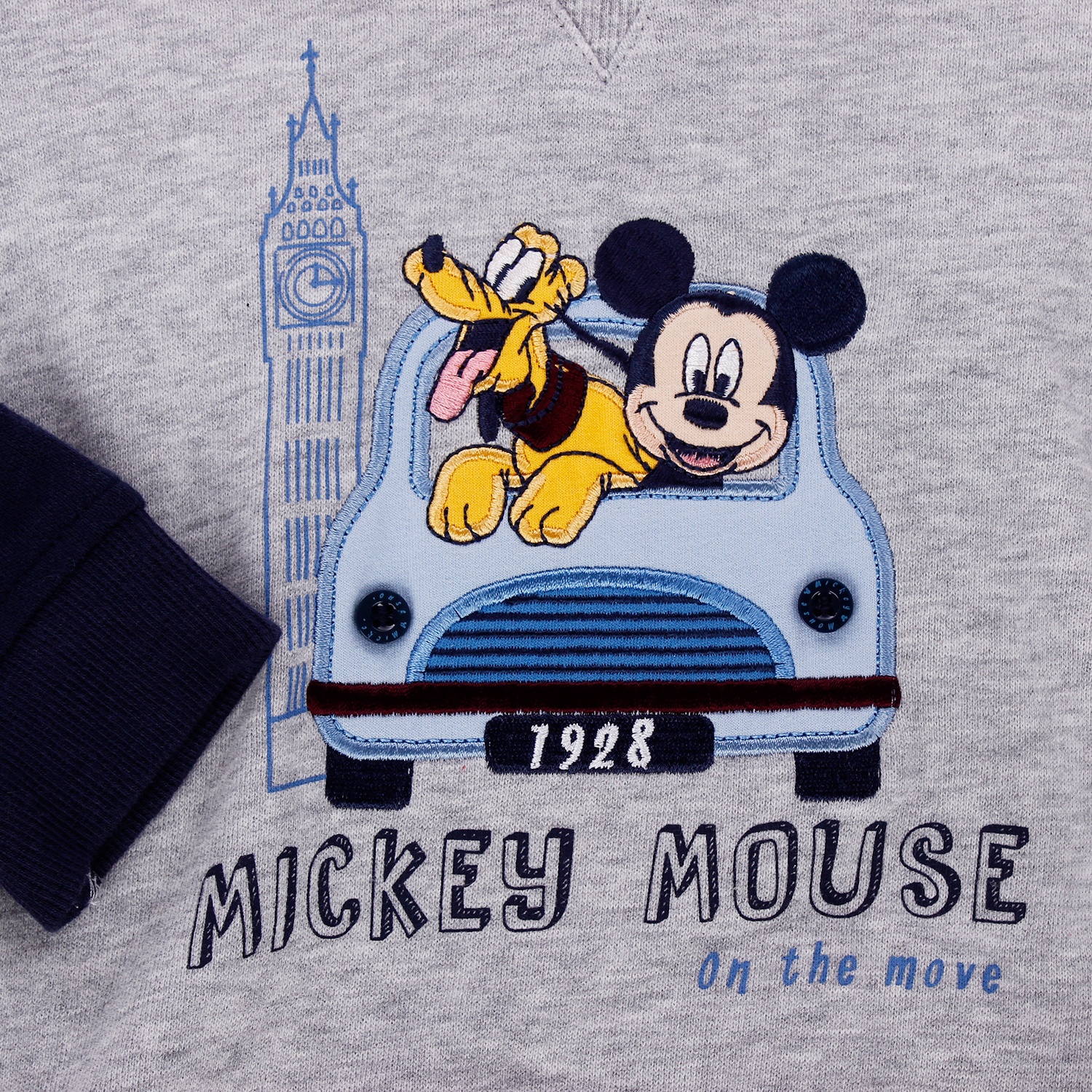 Áo dài cottton thêu hình mickey 1928 hình 2