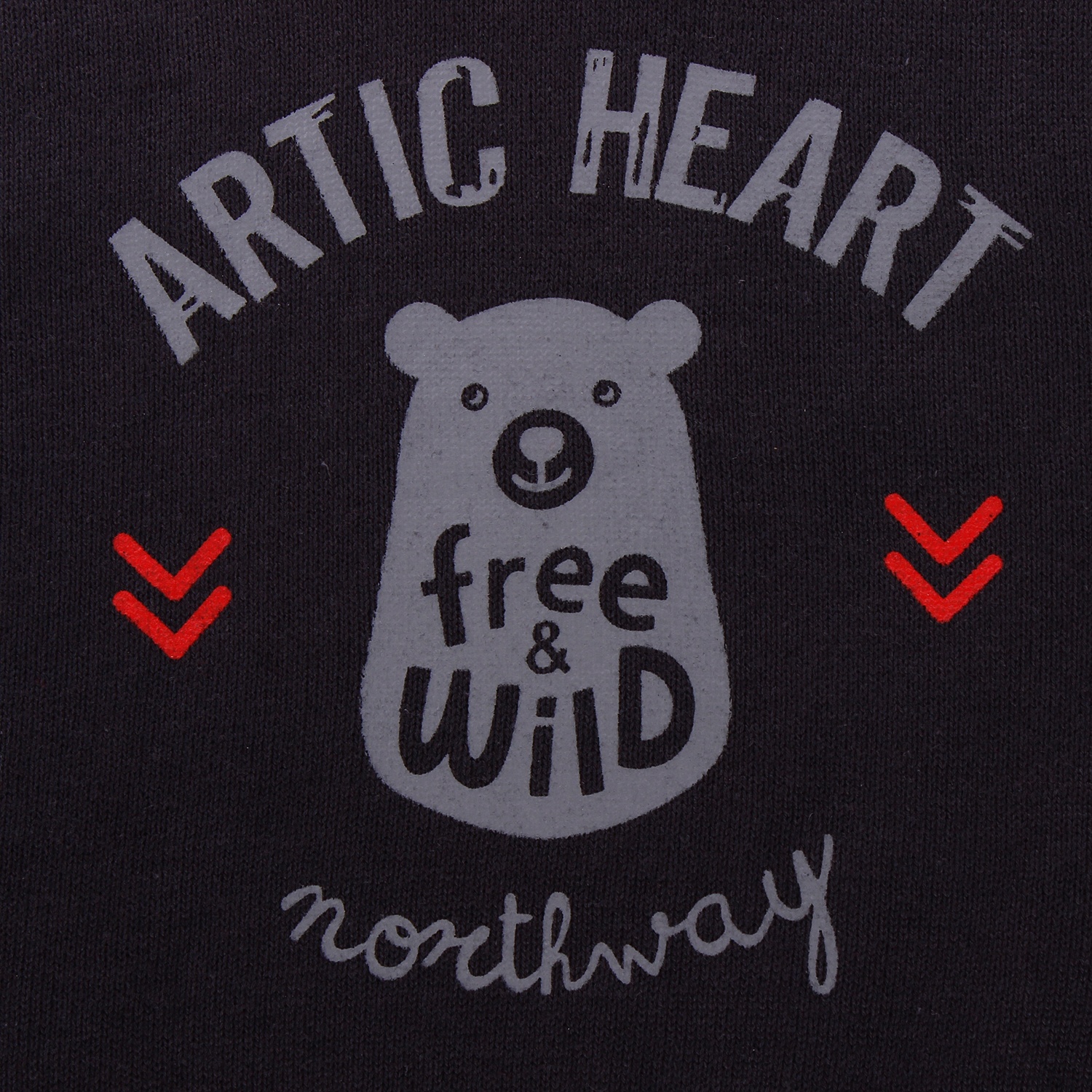 Áo gile len in Gấu 5215 hình 2