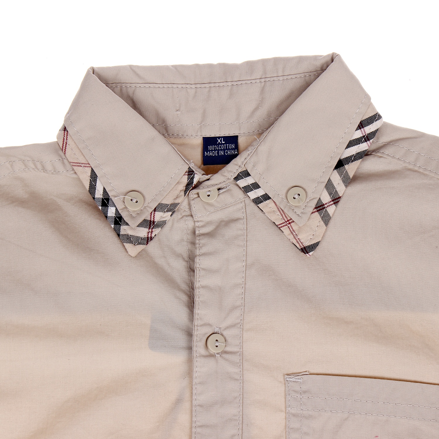 Áo sơ mi dài tay cổ viền 10513 hình 3