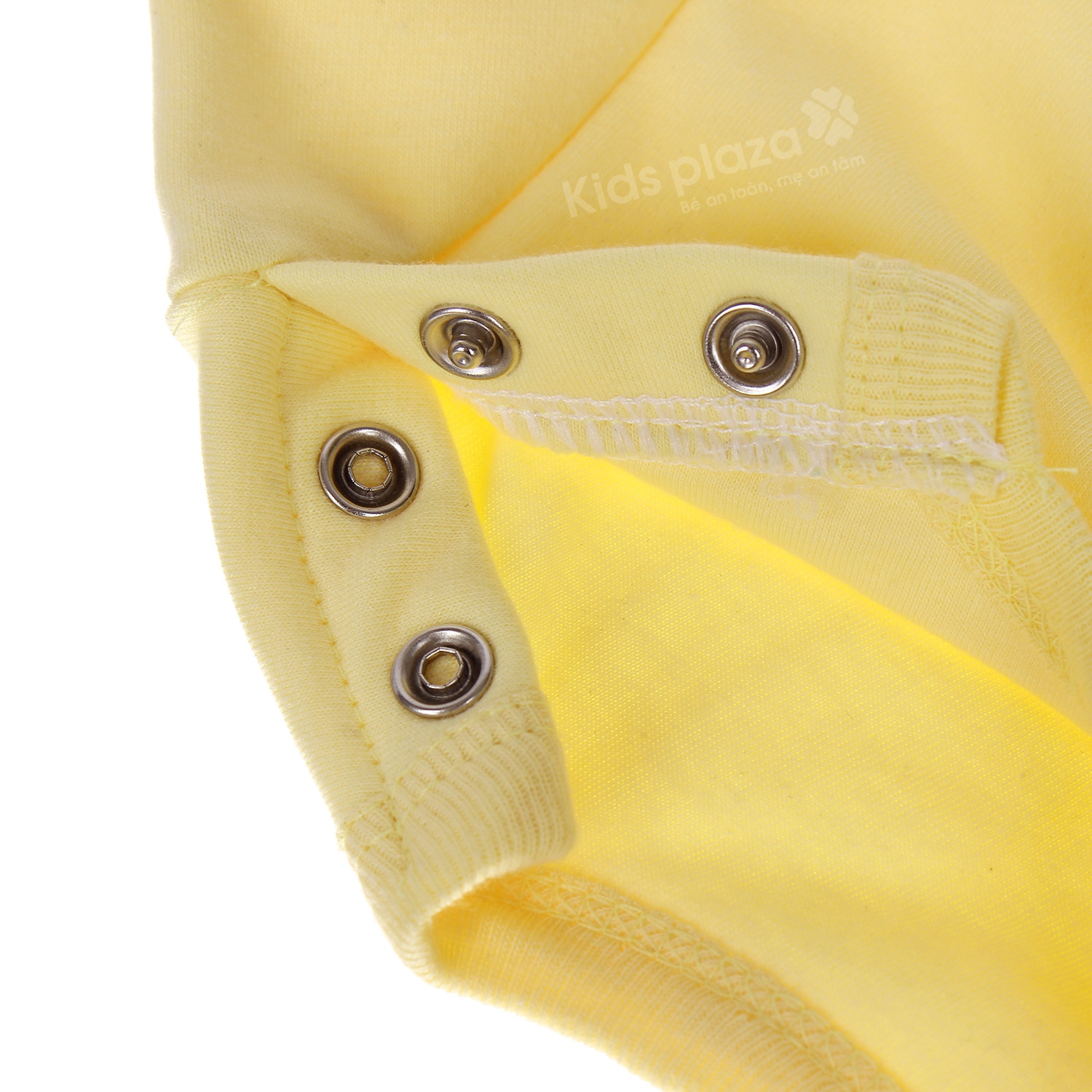 Áo sơ sinh Kiza 2 lớp có viền màu vàng hình 2