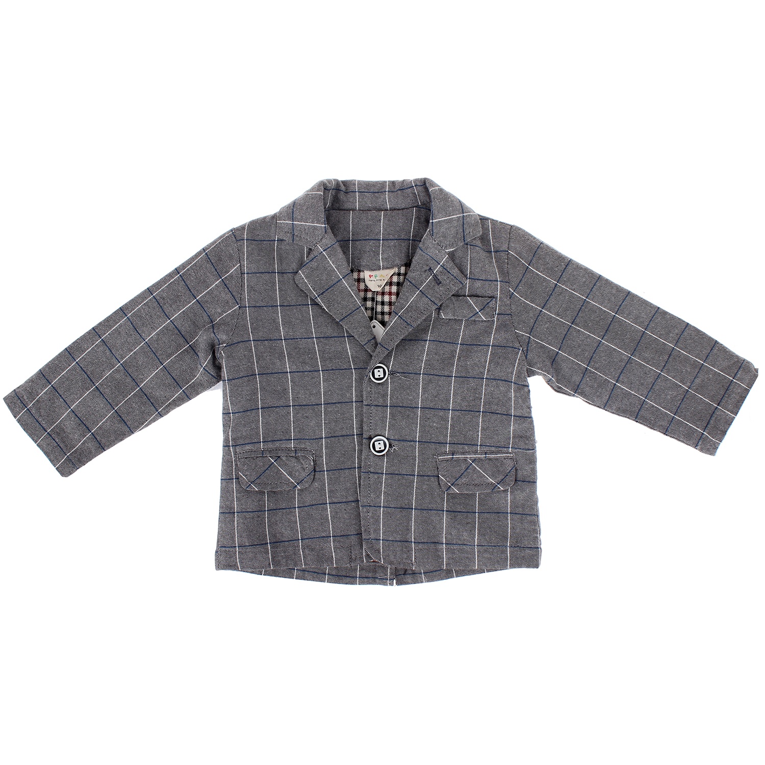 Áo veston kẻ dài tay 0522 (bé trai) hình 4