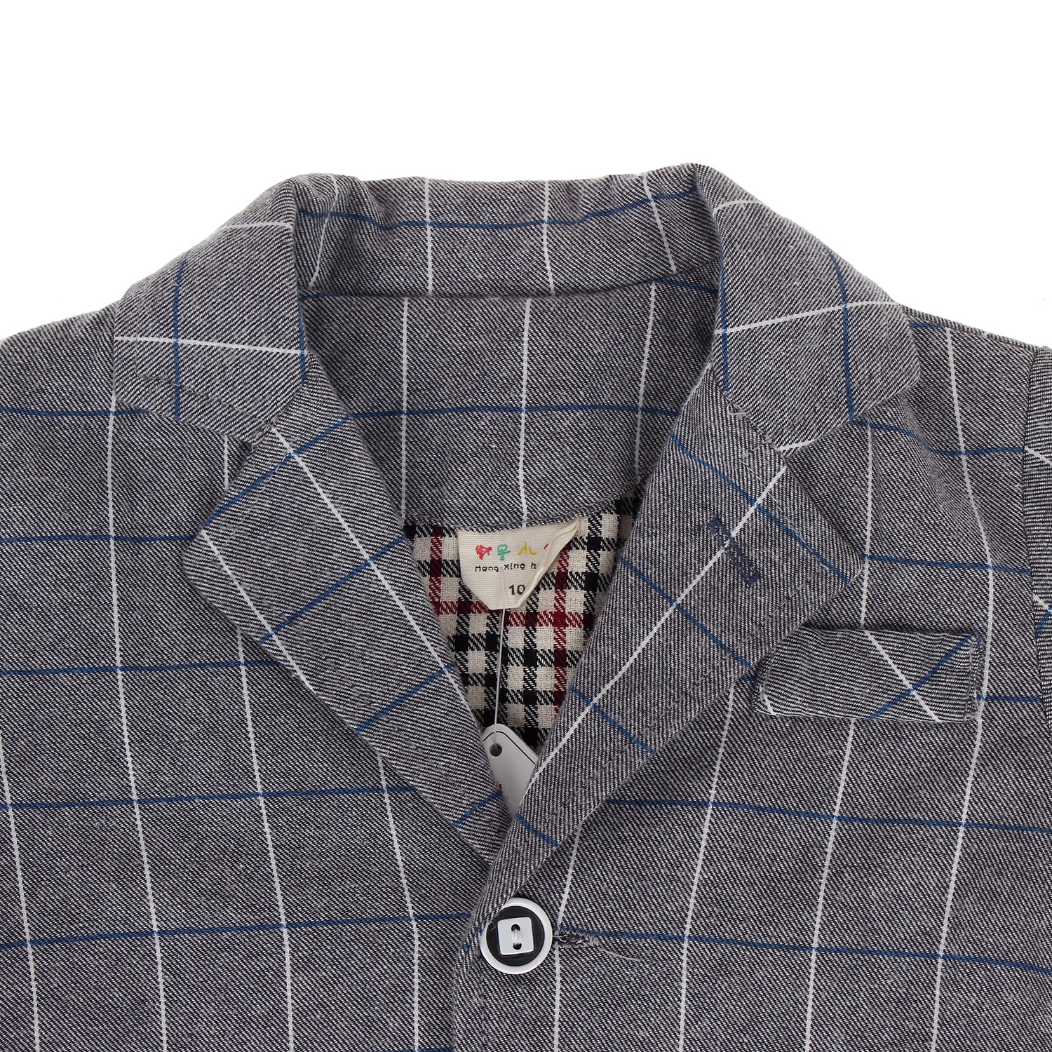 Áo veston kẻ dài tay 0522 (bé trai) hình 1