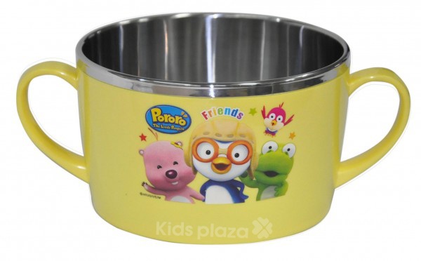 Bát ăn Inox Pororo loại to 1 Bát ăn Inox Pororo loại to hình 1