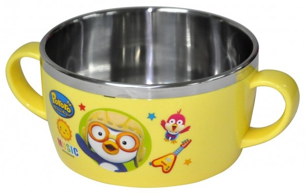 Bát ăn Inox Pororo loại to 2 Bát ăn Inox Pororo loại to hình 2