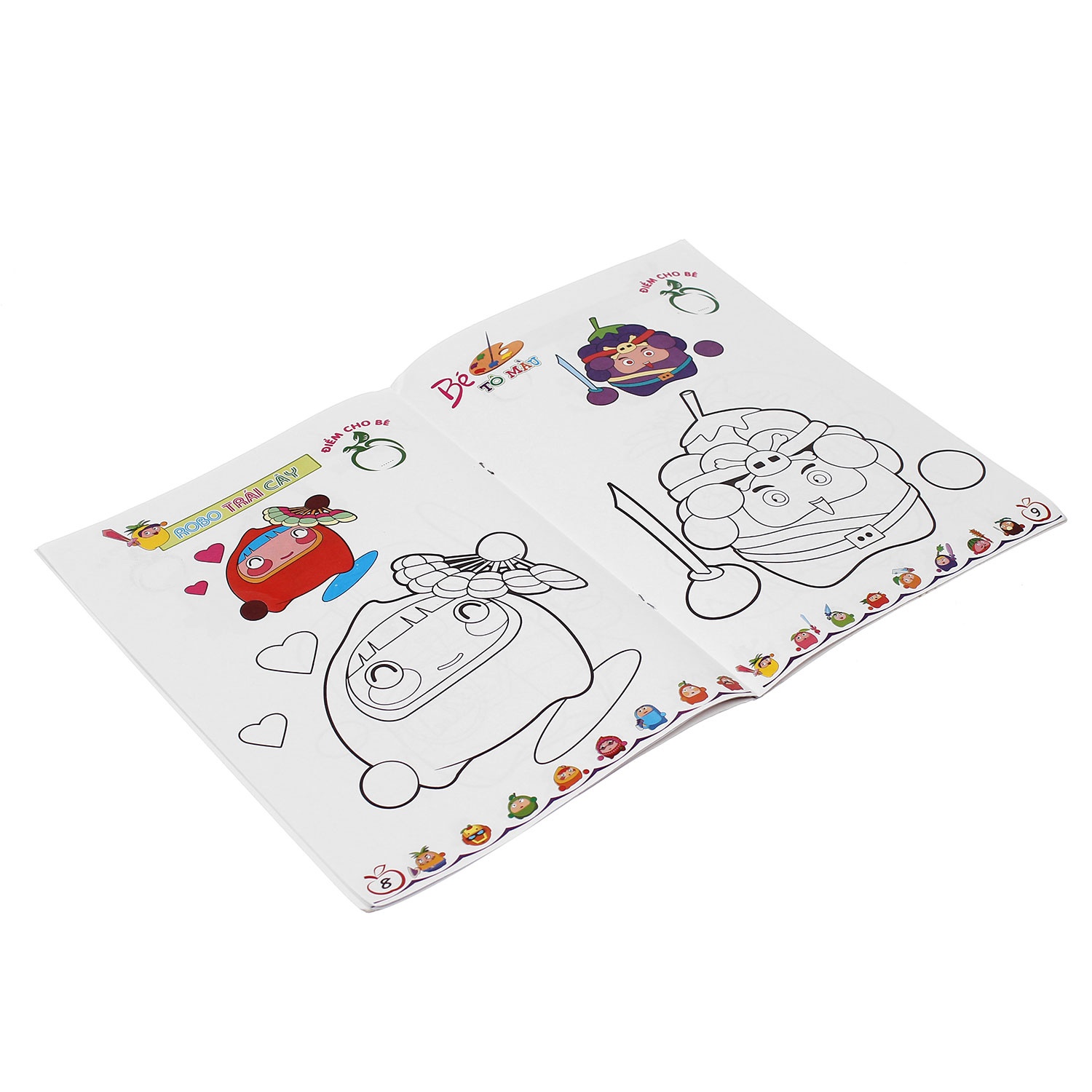 Bé tô màu Robo trái cây 14 hình 1