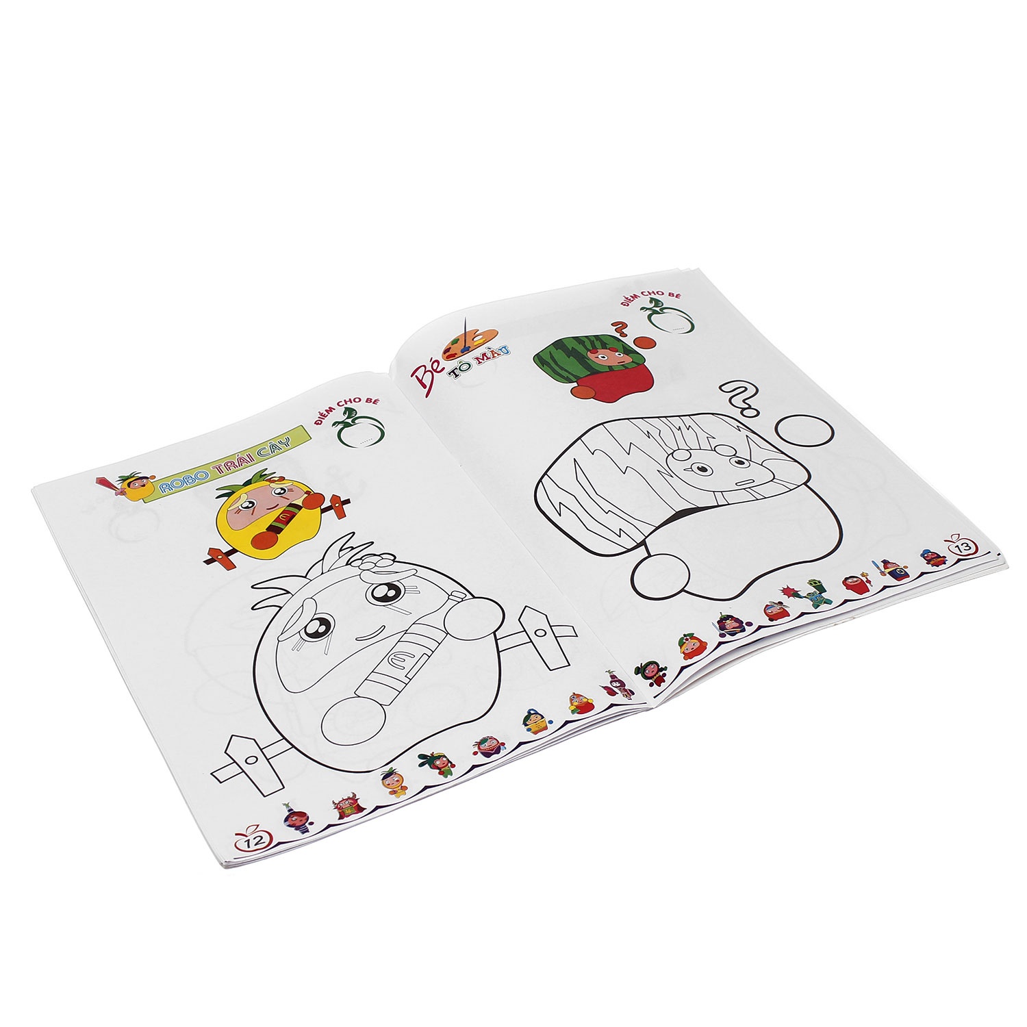 Bé tô màu Robo trái cây 14 hình 2