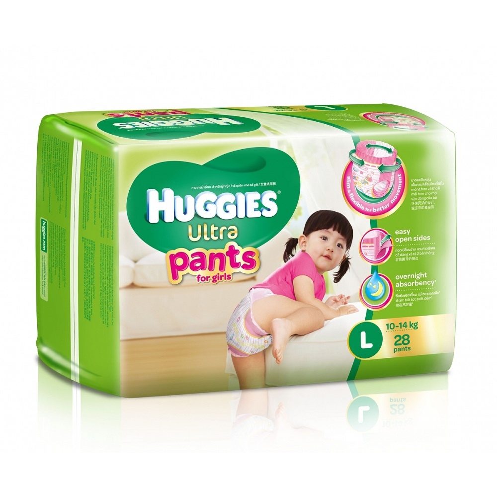 Bỉm quần Huggies L28 (10 - 14kg) (Girl) 1 Bỉm quần Huggies L28 (10 - 14kg) (Girl) hình 1