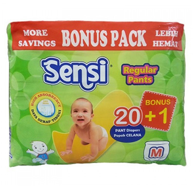 Bỉm sensi quần M xanh lá M20 hình 1