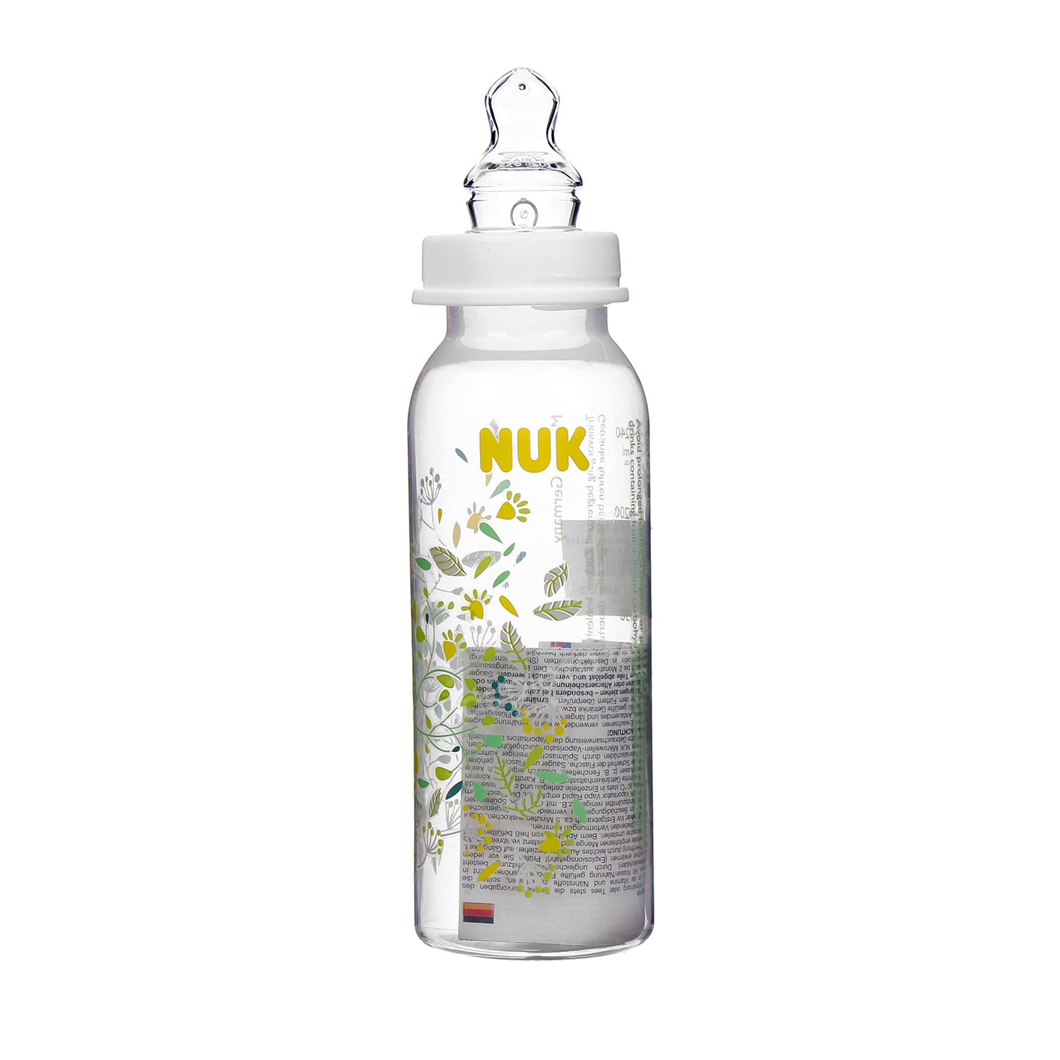 Bình sữa NUK cổ hẹp bằng nhựa PP 240ml núm Silicon hình 2