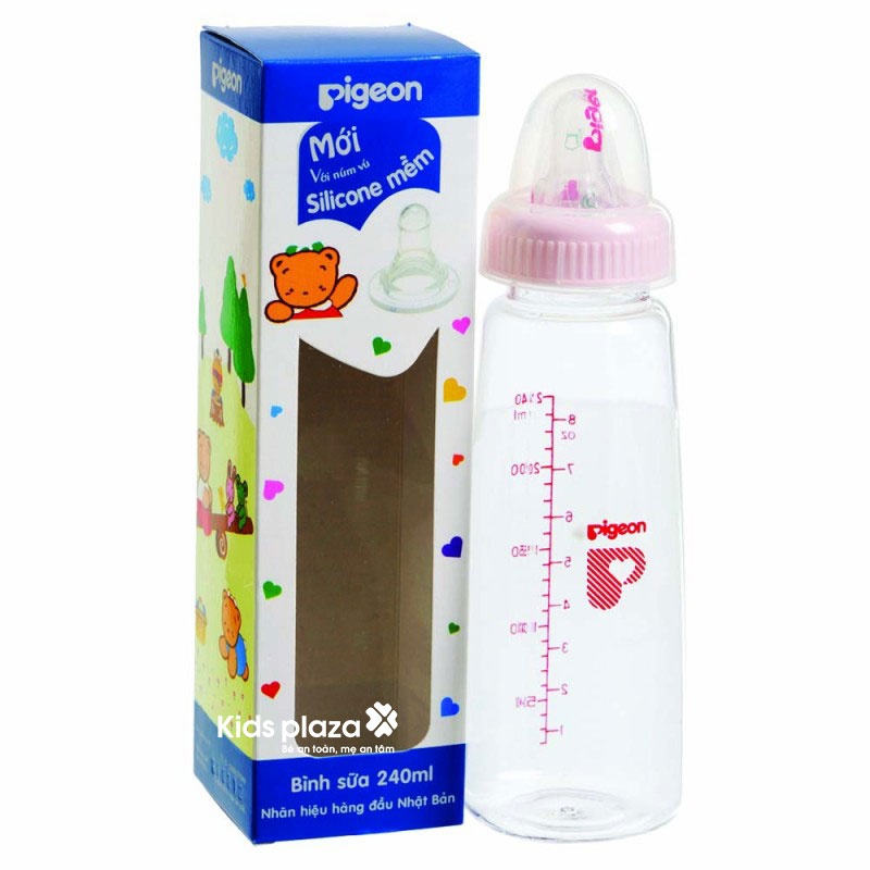 Bình Sữa Vuông KP4 Pigeon 240ml hình 1