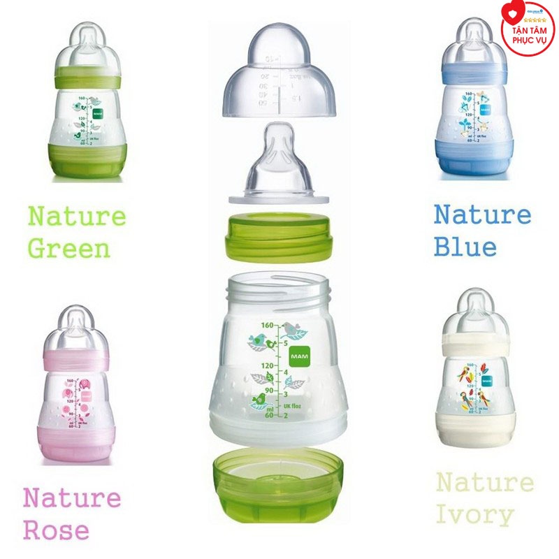 Bình sữa chống đầy hơi MAM 160ml hình 3
