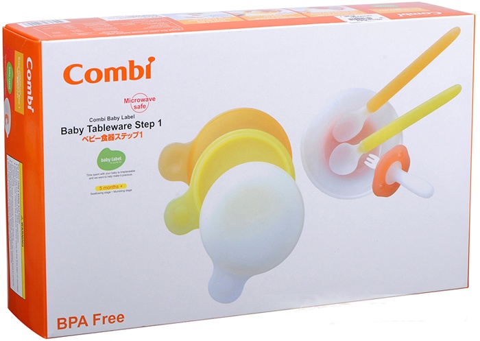 Bộ đồ ăn bước 1 Combi 2 Bộ đồ ăn bước 1 Combi hình 2