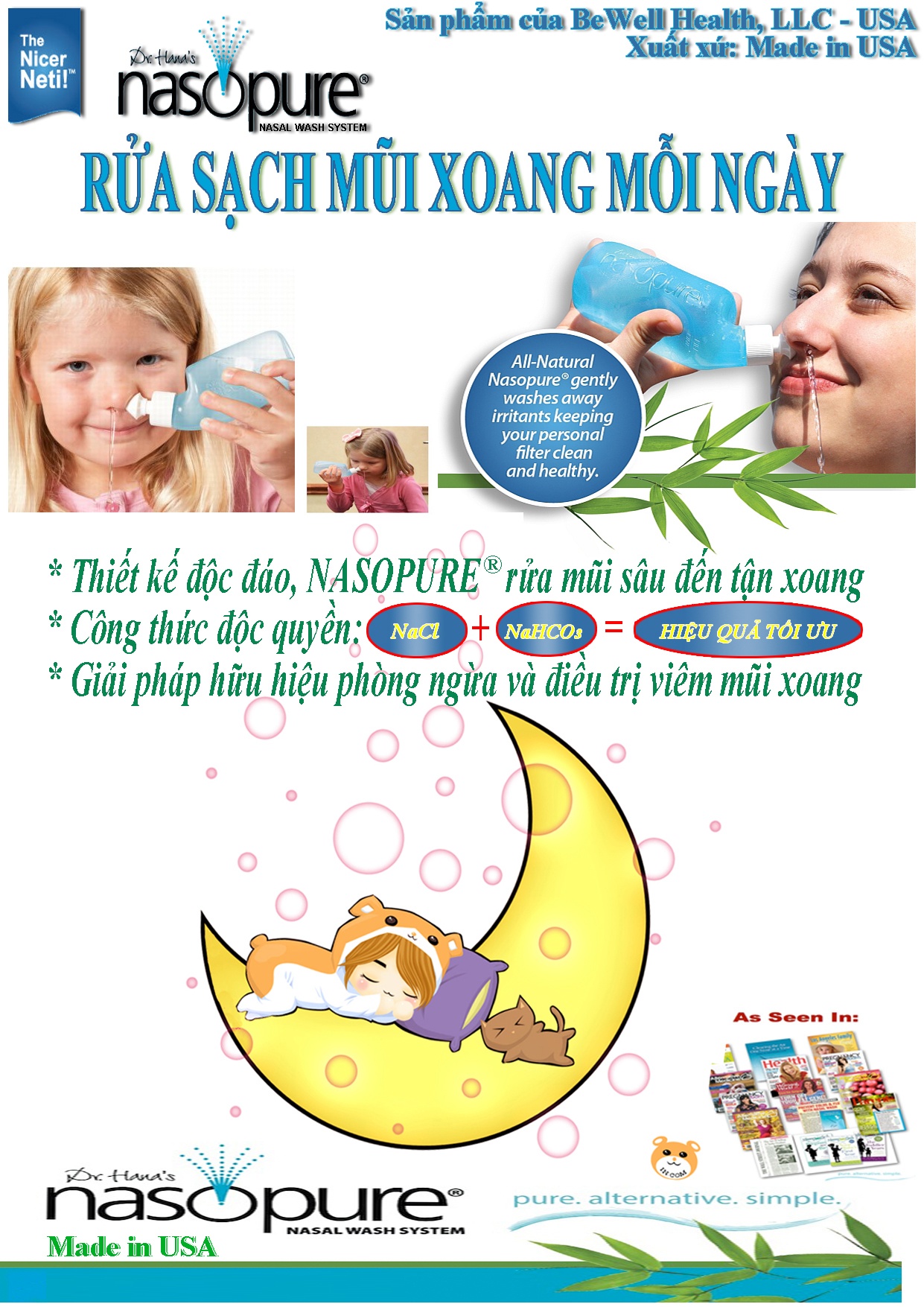 Set 20 gói muối hòa tan rửa mũi Nasopure hình 4