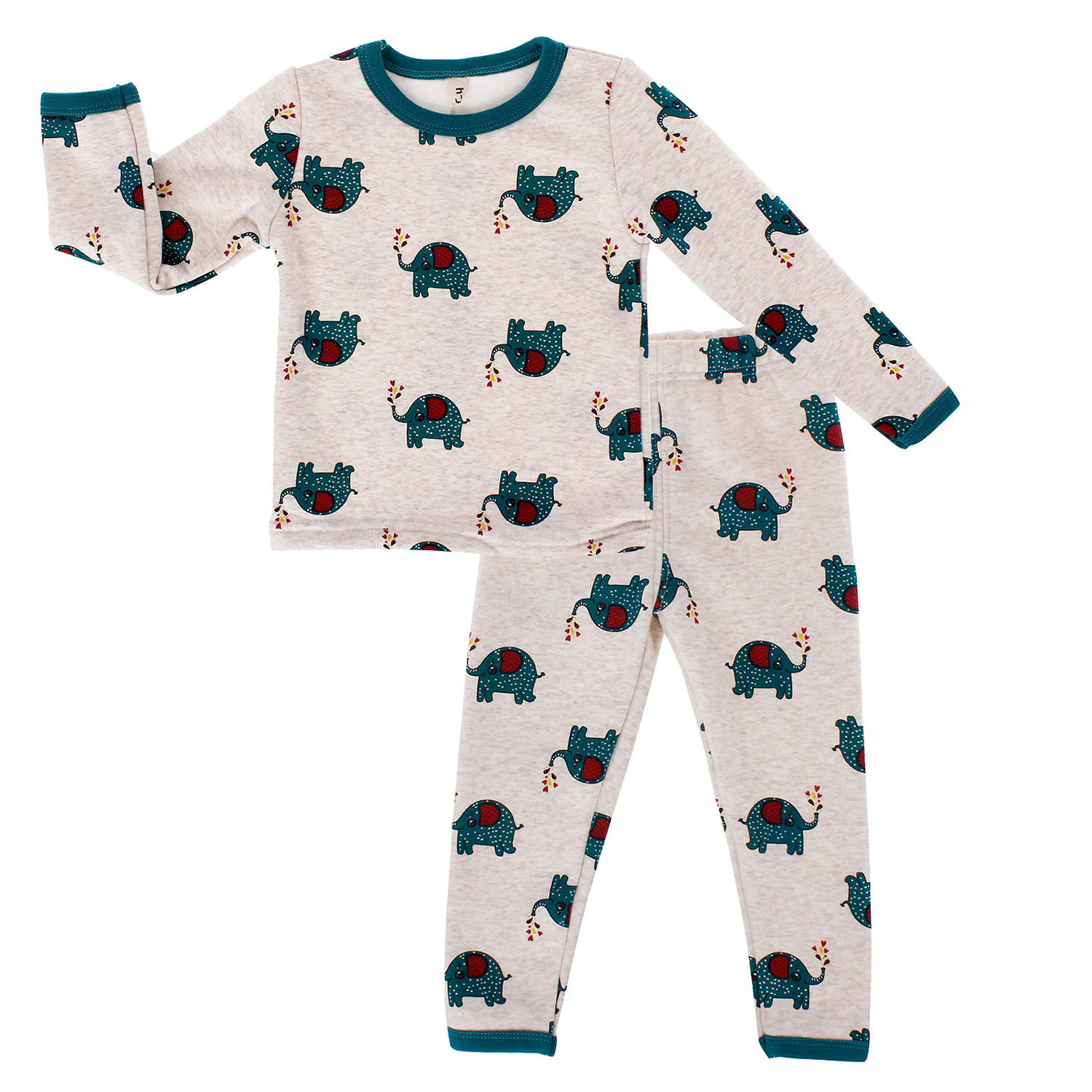 Bộ nỉ lót lông in hình Voi 5831  hình 4