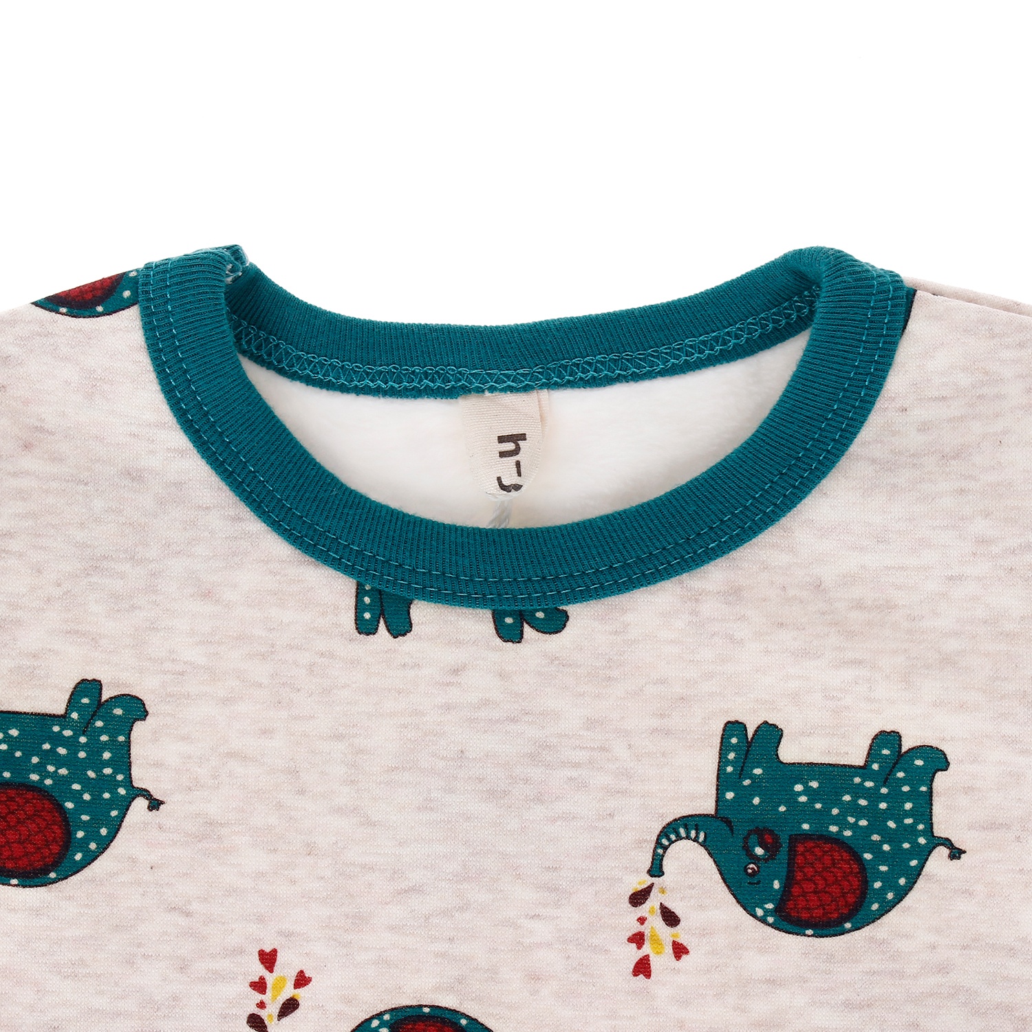 Bộ nỉ lót lông in hình Voi 5831  hình 3