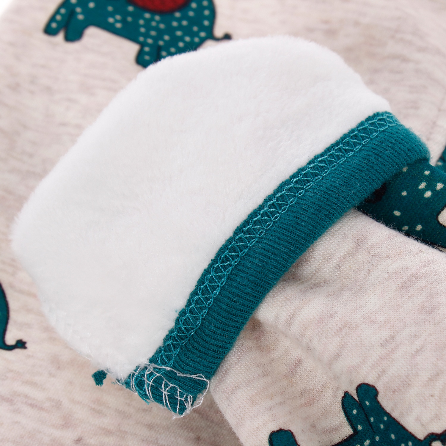 Bộ nỉ lót lông in hình Voi 5831  hình 2