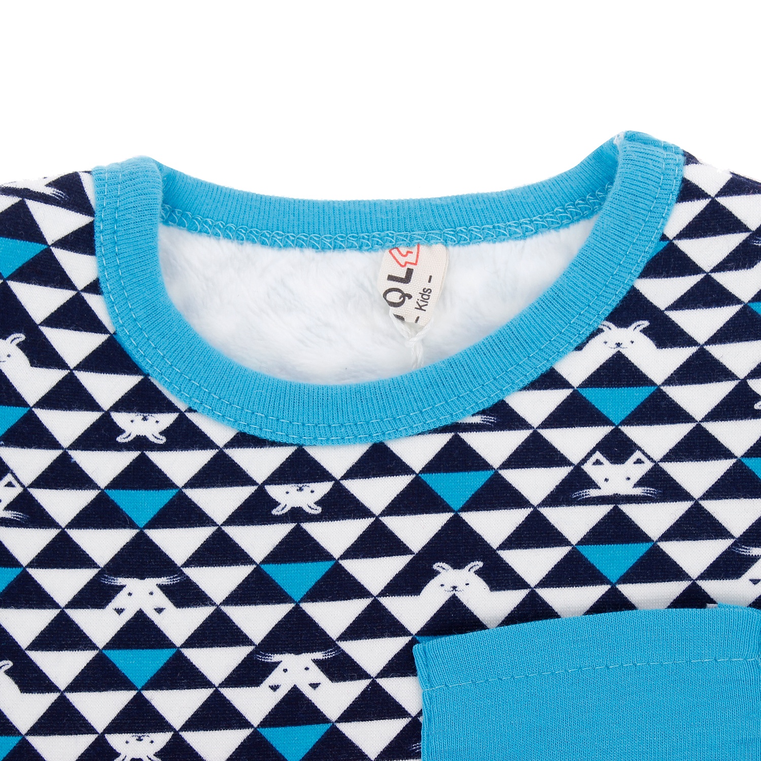 Bộ nỉ lót lông in Mèo 5846 hình 1