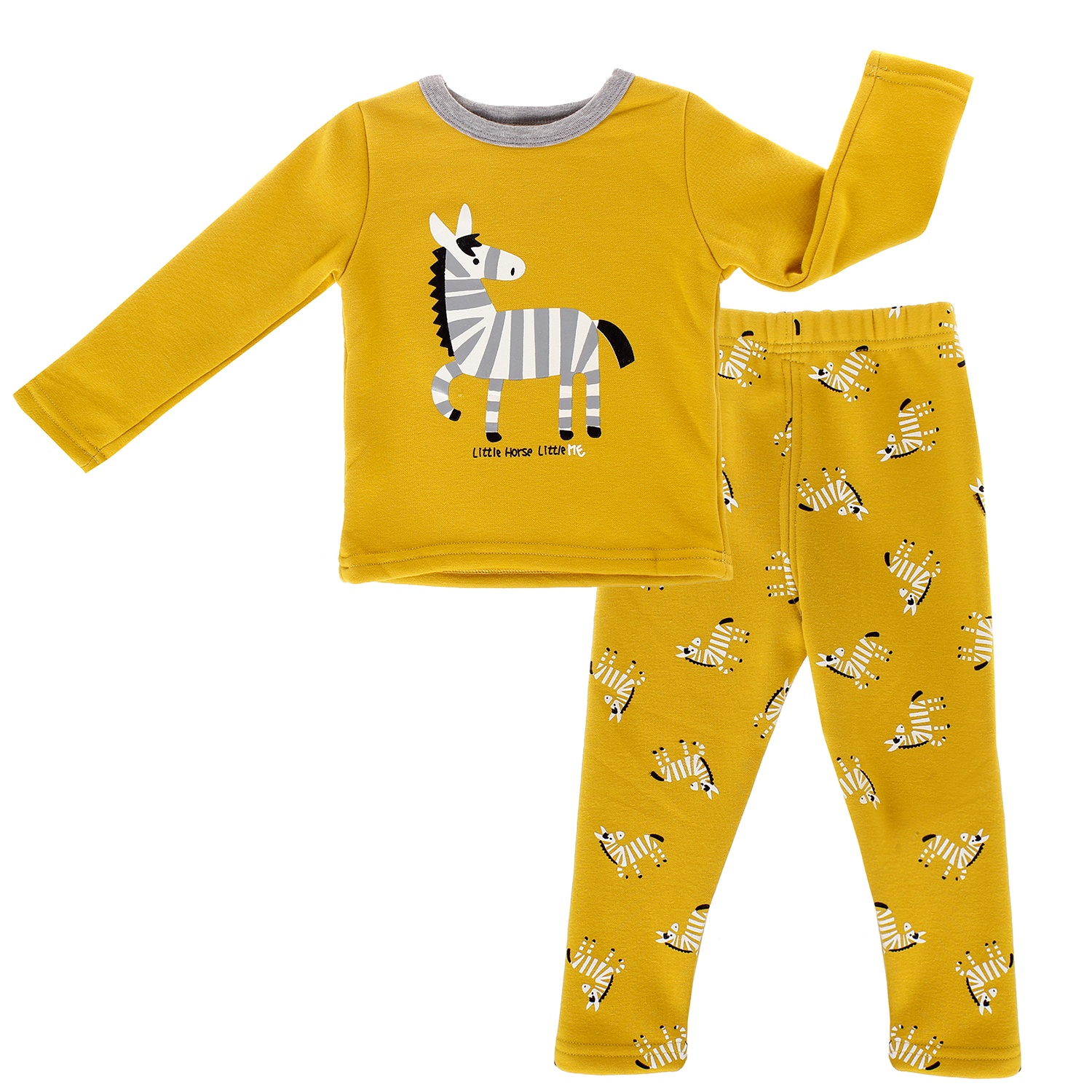 Bộ nỉ lót lông in ngựa 5860  hình 1