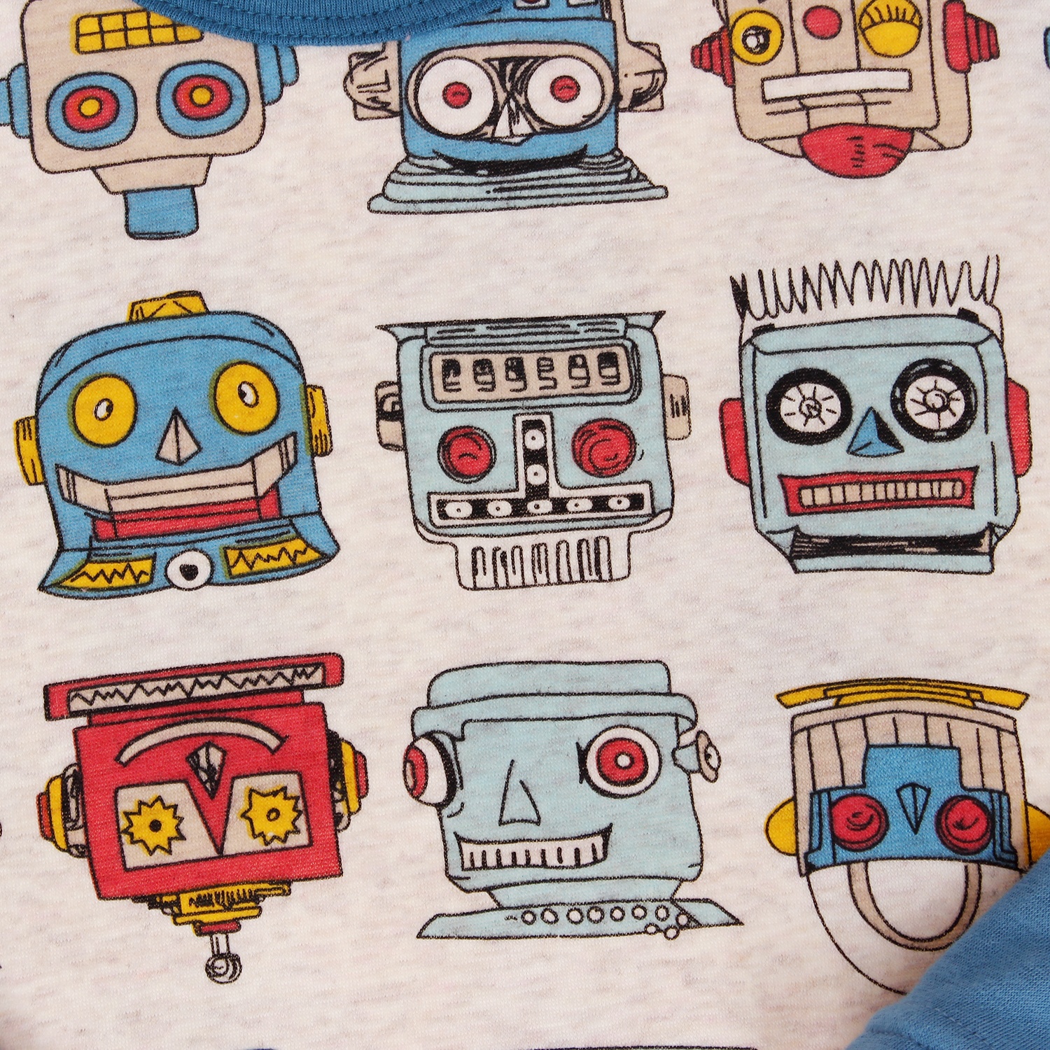 Bộ nỉ lót lông hình robot Jindilin hình 2