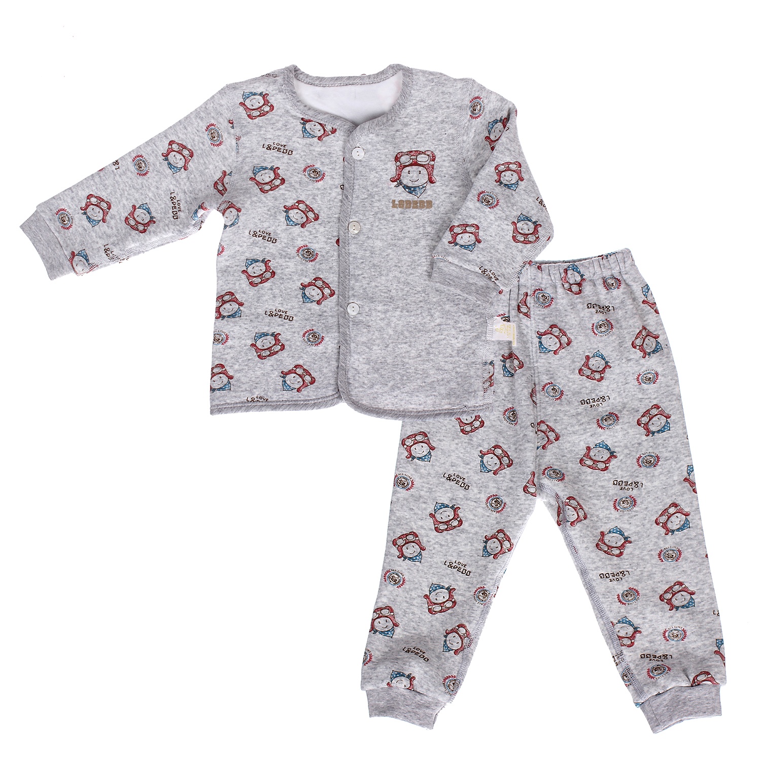 Bộ quần áo Lou&Dier khuy giữa 9523 hình 3