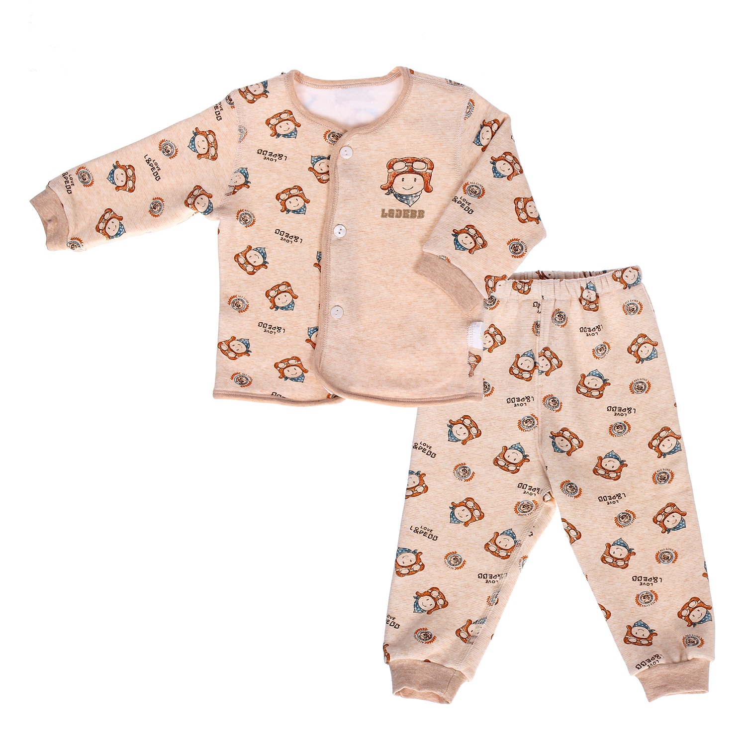 Bộ quần áo Lou&Dier khuy giữa 9523 hình 1