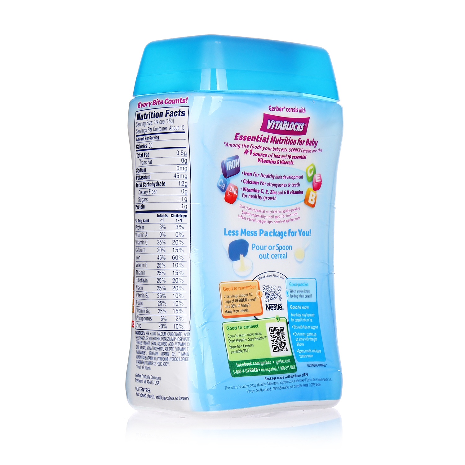 Bột Gerber ăn dặm vị Gạo hình 2