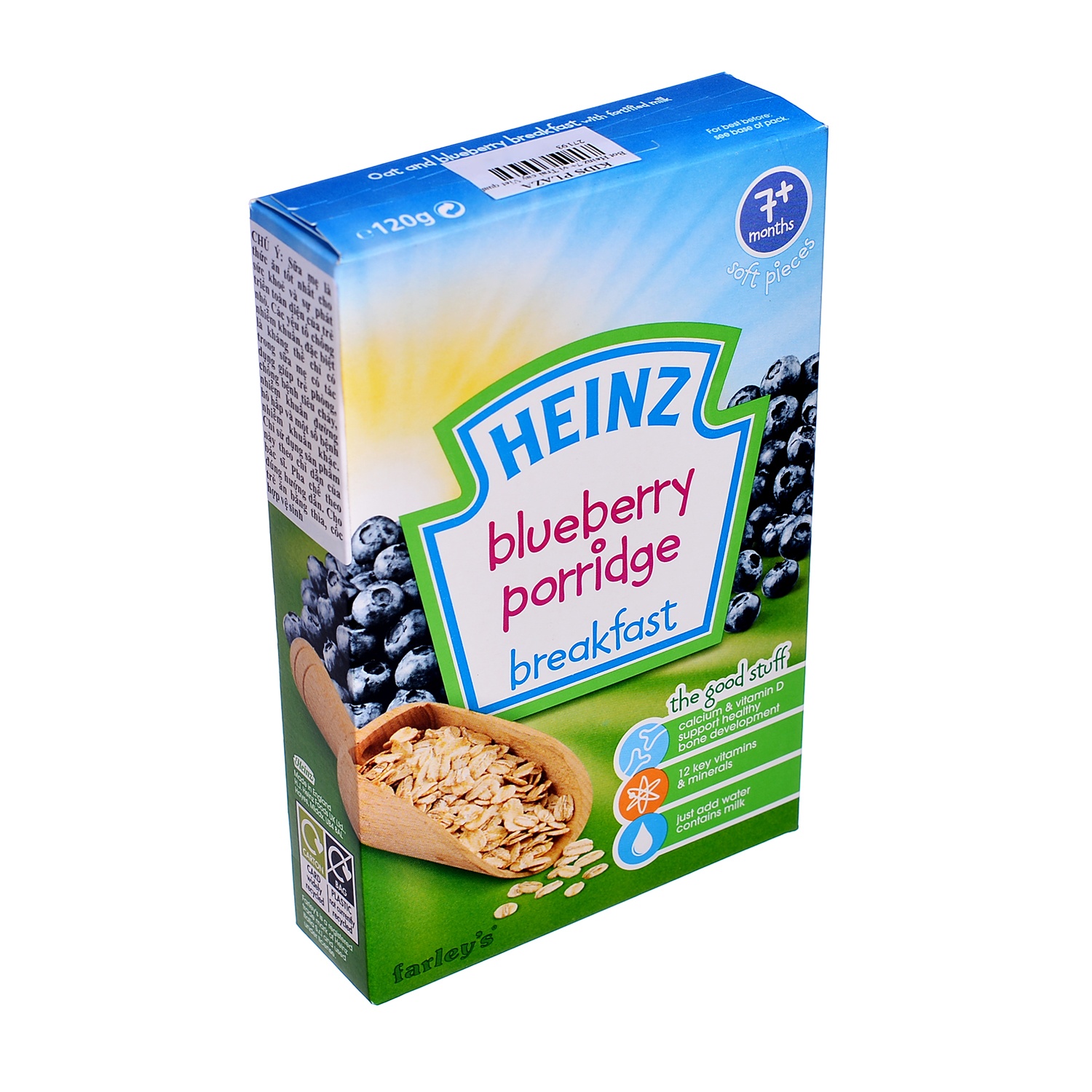 Bột ăn dặm Heinz Anh 7+ Vị trái cây Việt quất hình 1