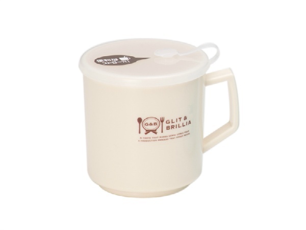 Cốc nhựa có nắp màu be 4717 hình 1