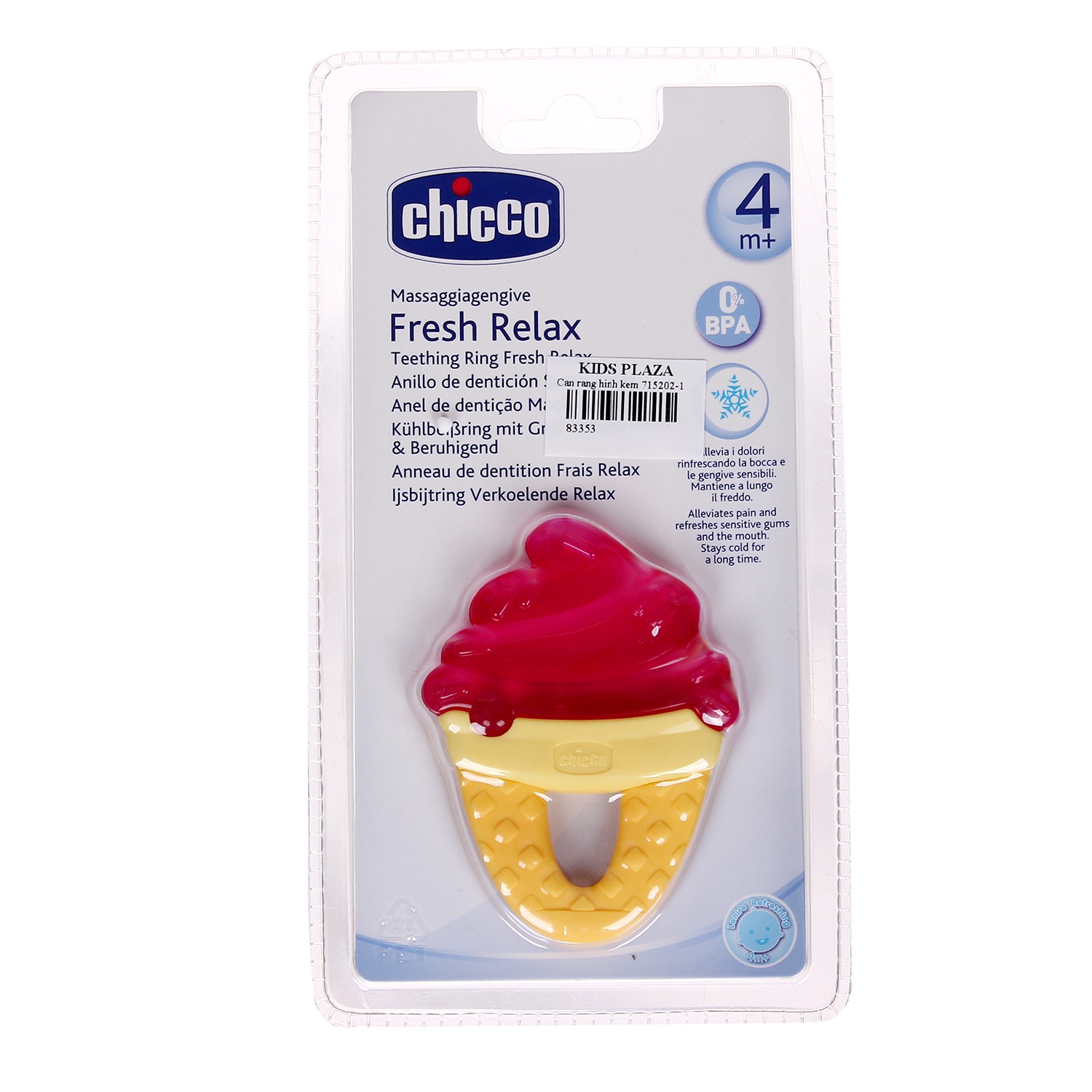Cắn răng hình kem Chicco 715201-1 hình 1