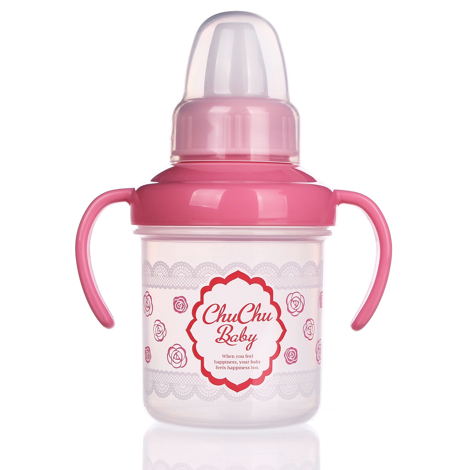 Cốc tập uống nước có núm 200ml ChuChu 2 Cốc tập uống nước có núm 200ml ChuChu (Màu ngẫu nhiên) hình 2
