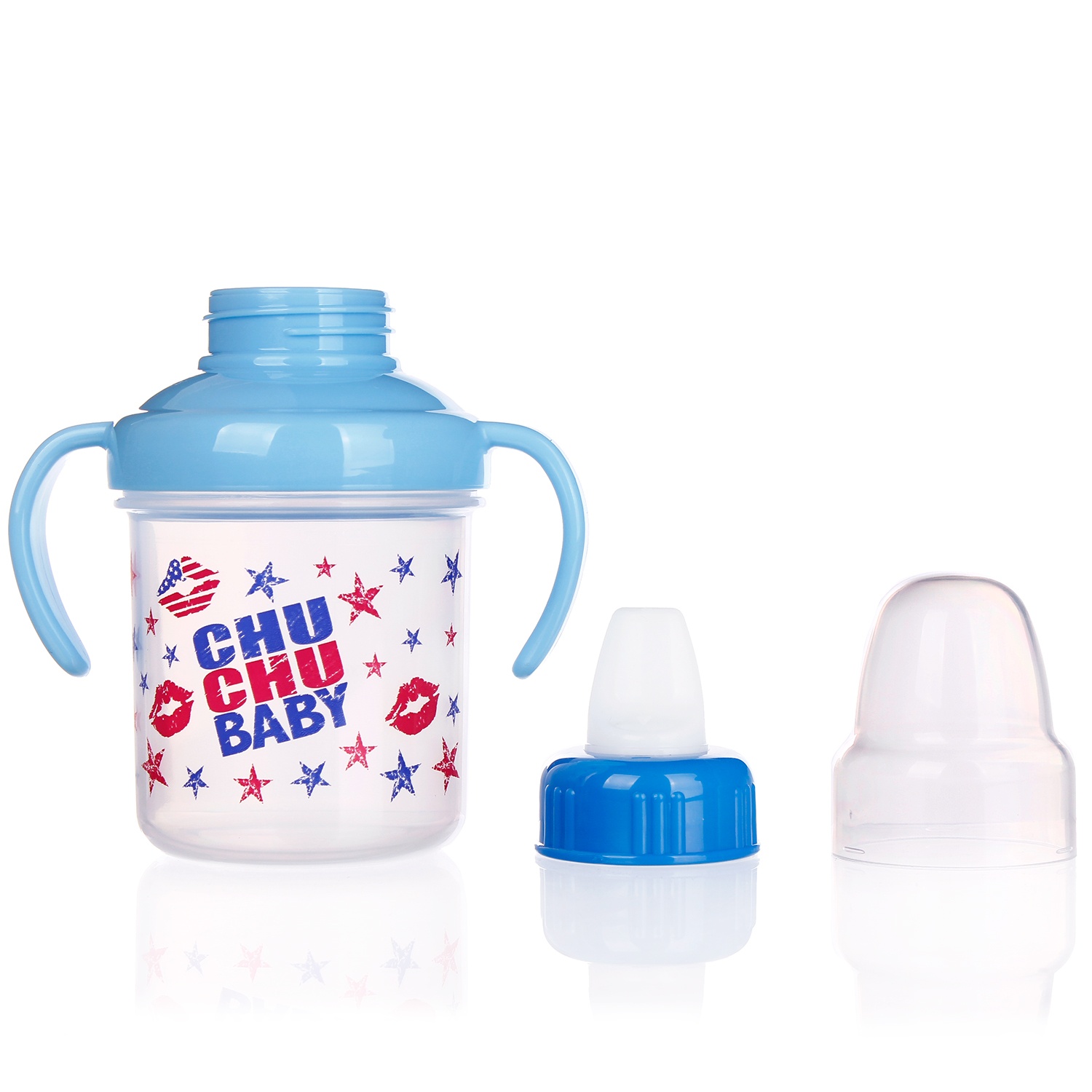 Cốc tập uống nước có núm 200ml ChuChu 3 Cốc tập uống nước có núm 200ml ChuChu (Màu ngẫu nhiên) hình 3
