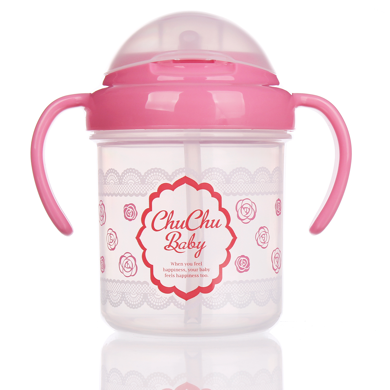 Cốc tập uống nước có ống hút Chuchu 200ml 2 Cốc tập uống nước có ống hút Chuchu 200ml (Màu ngẫu nhiên) hình 2