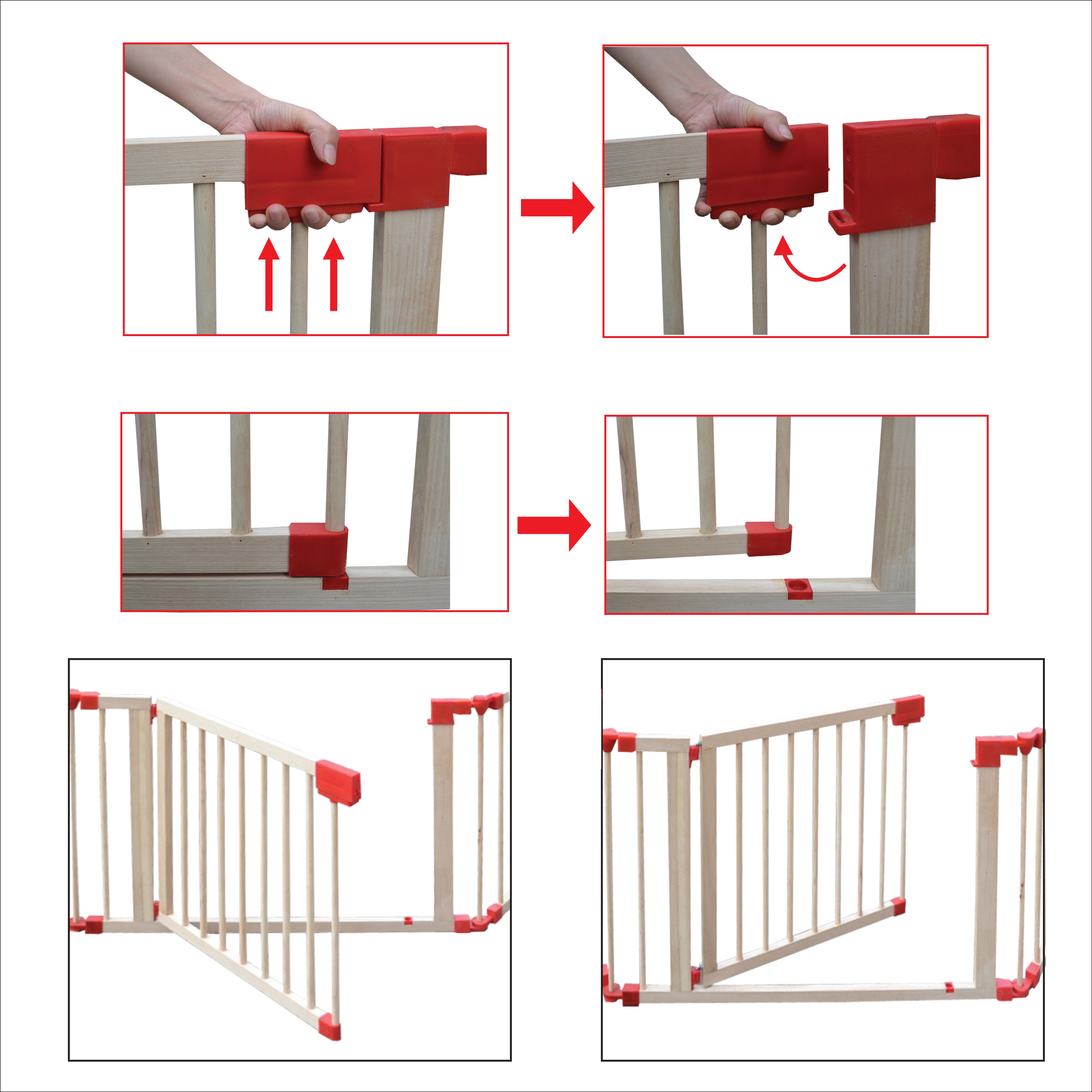 Cũi Playpen 5D 6 cánh hình 3