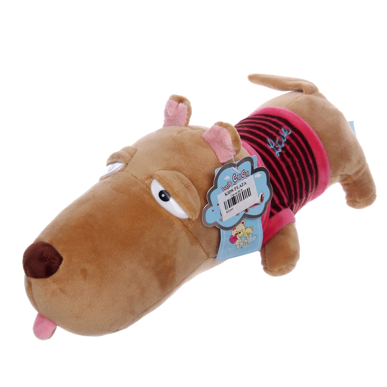 Thú bông Cún mặc áo hình kẻ hình 2