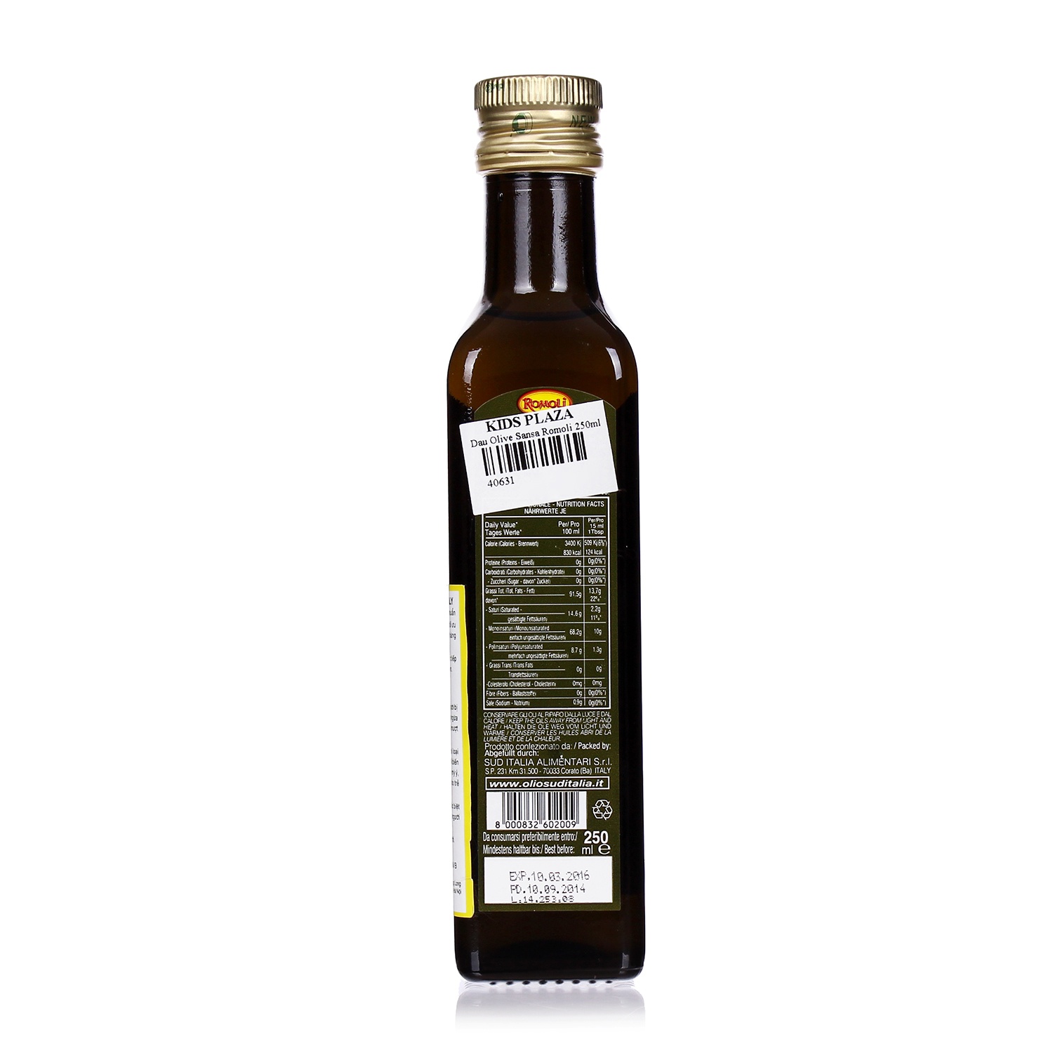 Dầu Olive Sansa Romoli 250ml hình 2