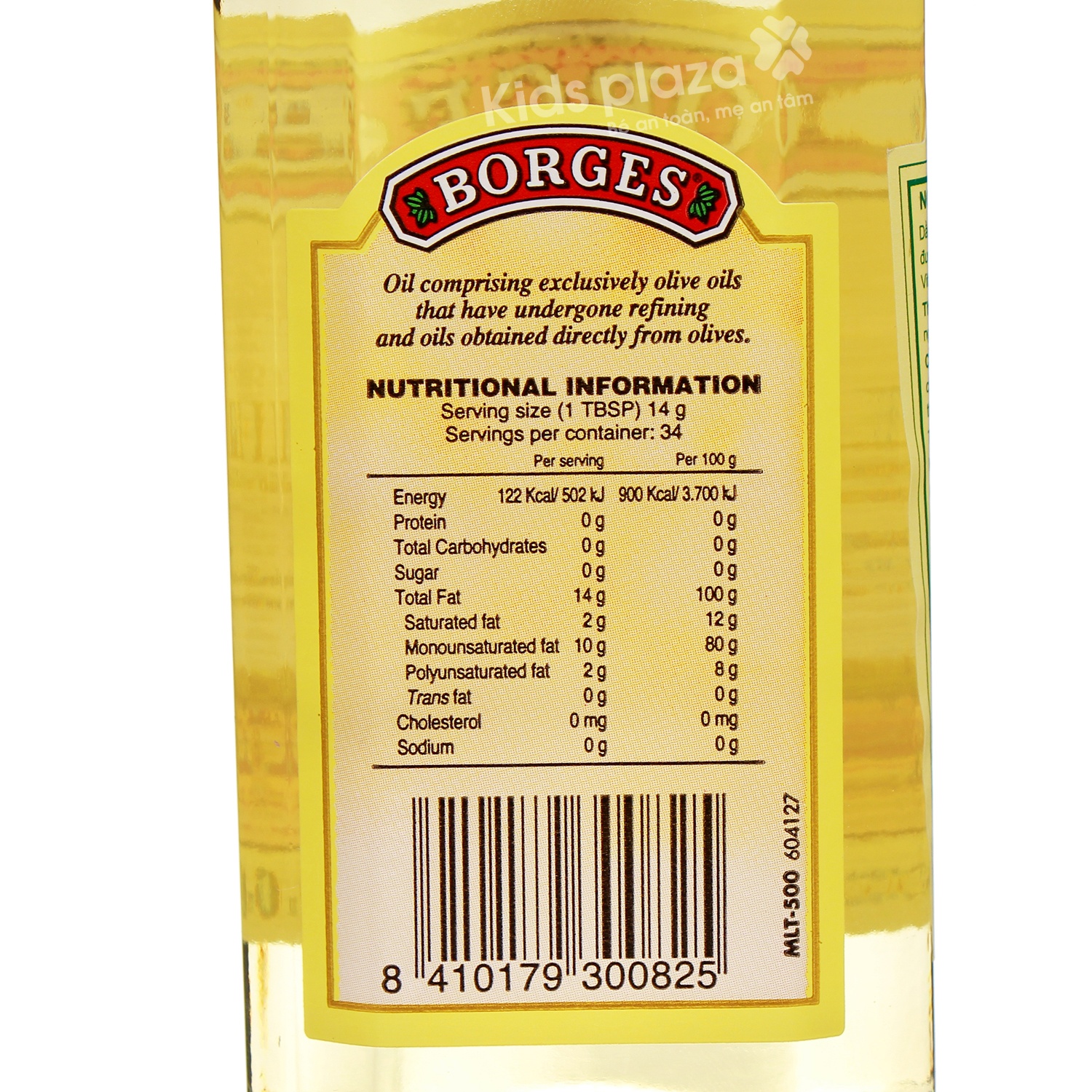 Dầu Olive nguyên chất Borges không mùi 250ml hình 2