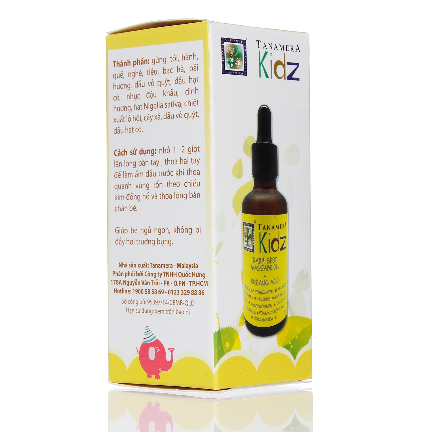 Dầu thoa bụng và chân cho bé Tanamera hình 1