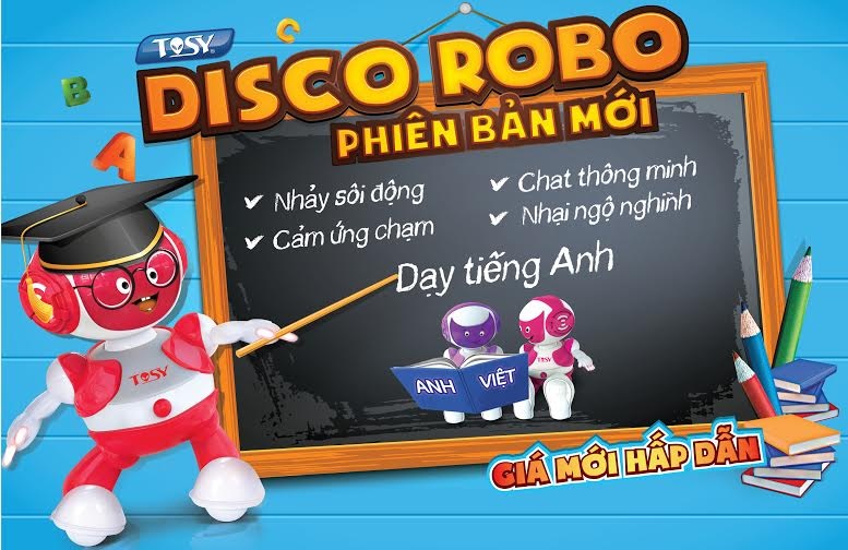 Đồ chơi Robot biết nhảy Tosy Discorobo (kèm loa) xanh hình 4