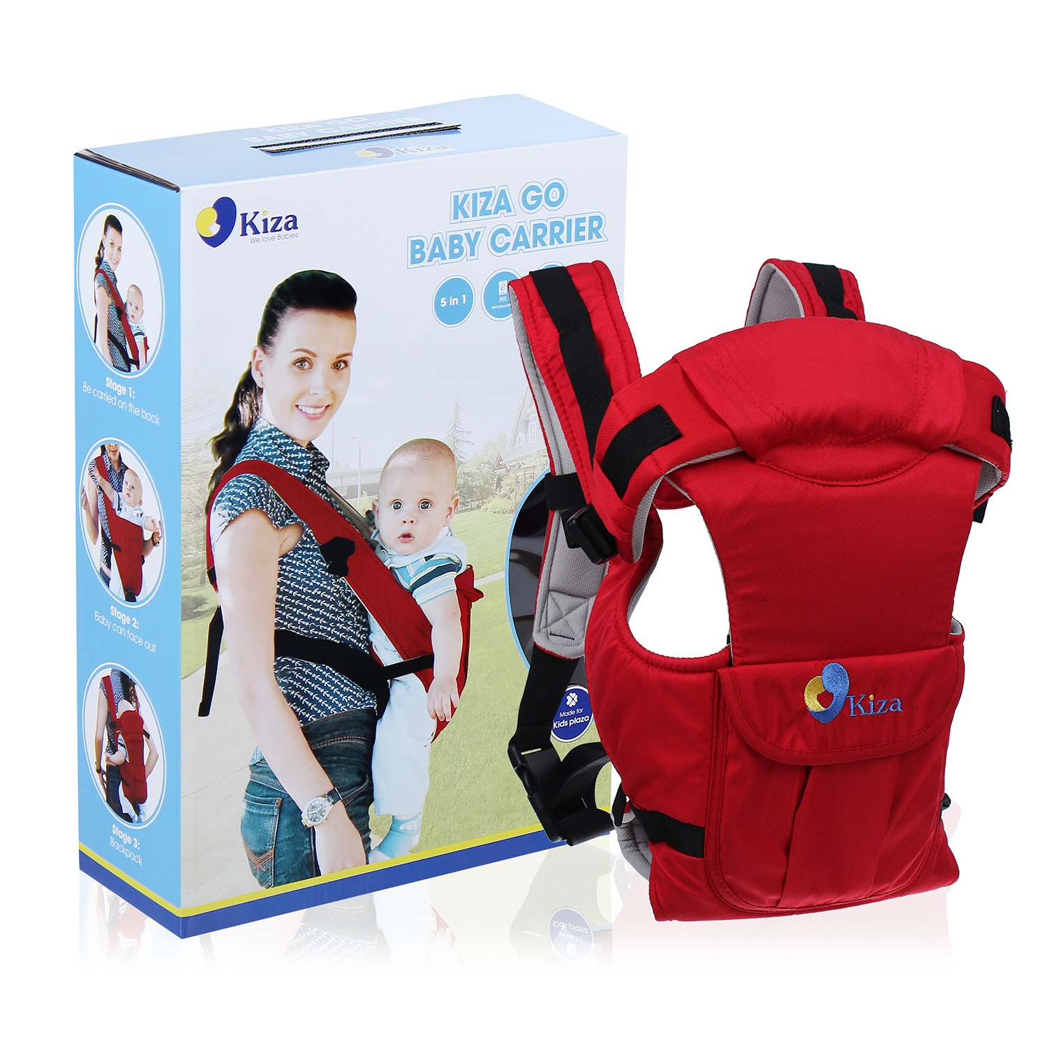 Địu em bé Kiza 5 tư thế cao cấp BB010 hình 2