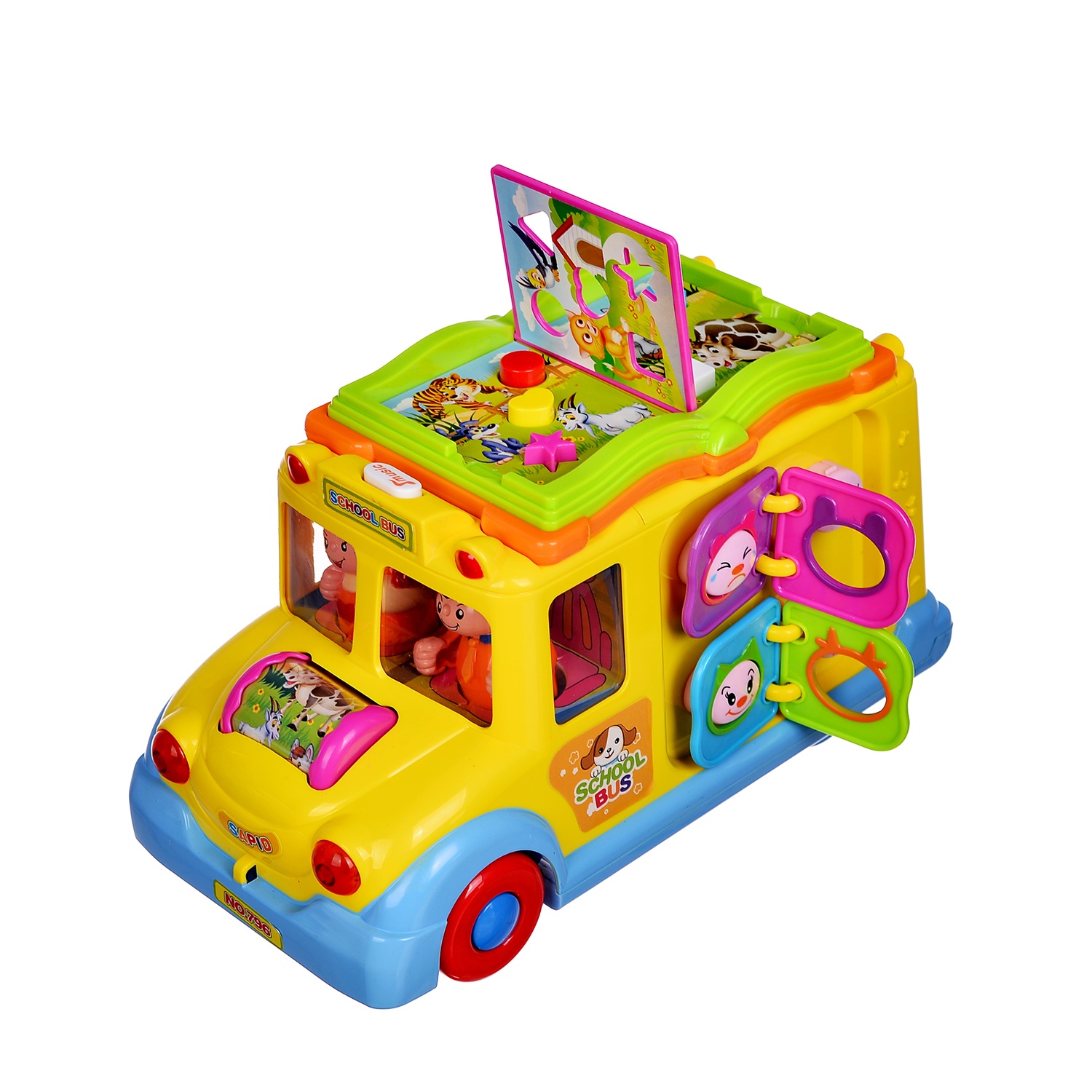 Đồ chơi xe bus trường học thông minh HL.796 hình 3